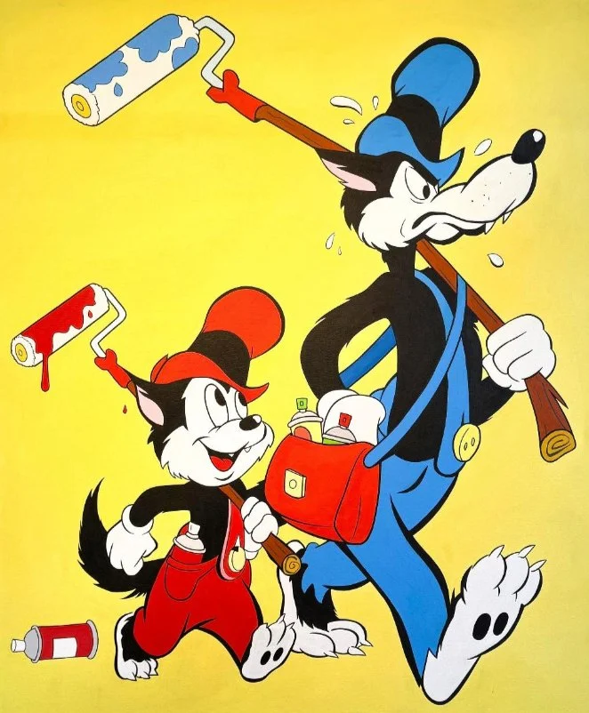 Midnight Marionette
39.3”H x 39.3”W (100 cm x 100 cm)
acrylic on canvas