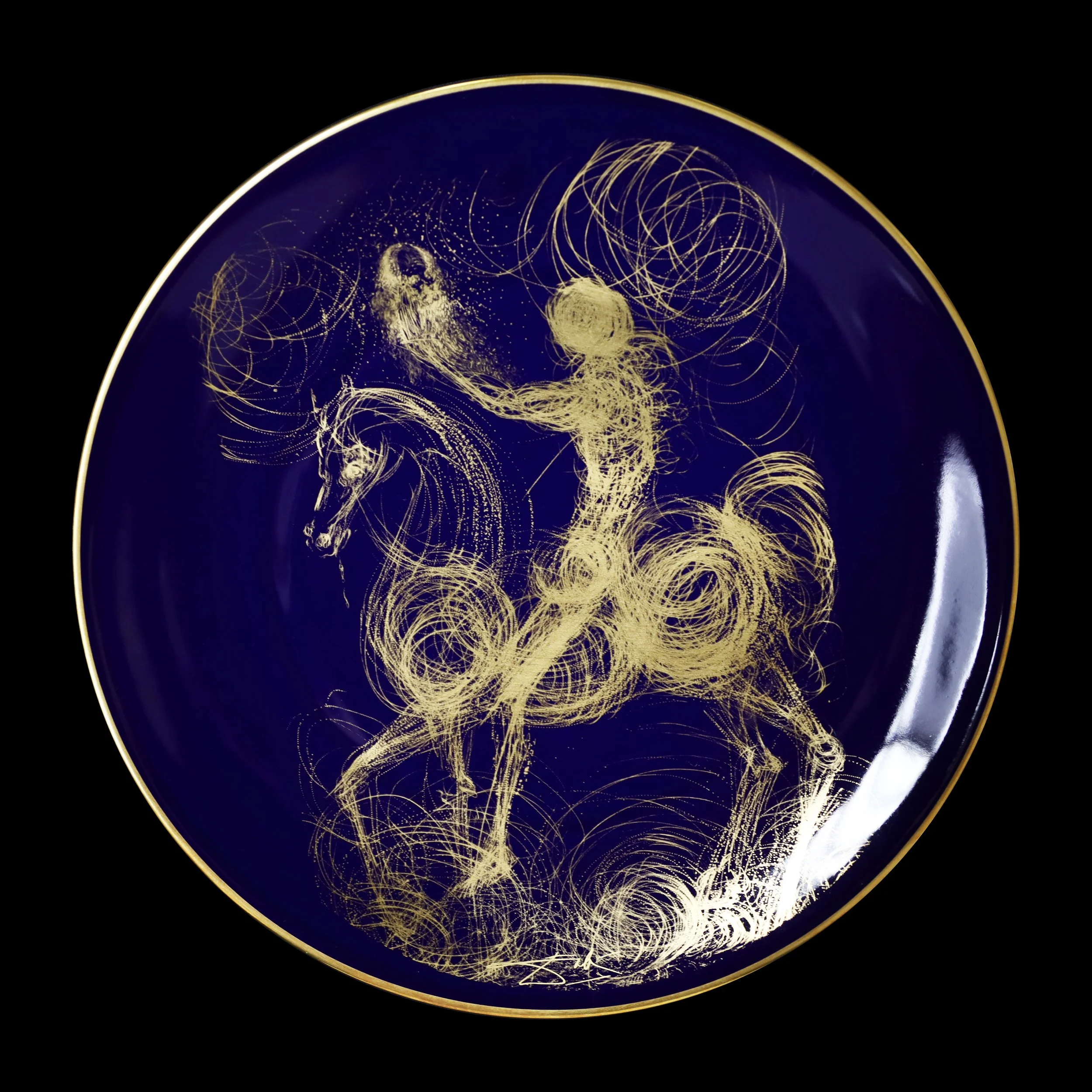 Argillet Limoges – Knight and Death
Limoges Dine Art Plate
8” Diameter (20.32cm)