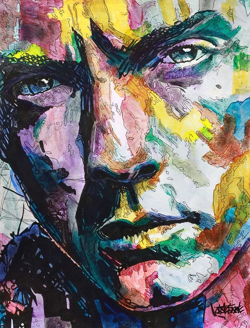 Eminem
Mixed Media on Watercolor Paper
12"h x 9"w in (100.33cm x 22.86cm)