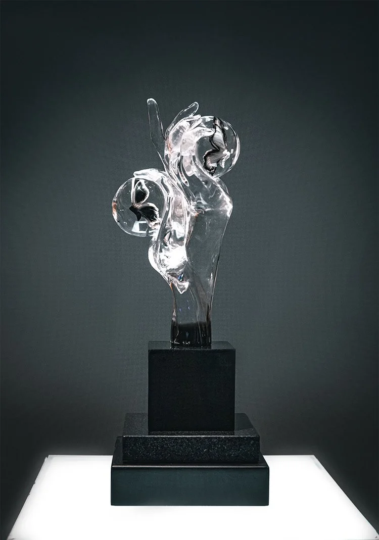Holding Time - Balance
Lucite
16.5"h x 6"w x 6"d