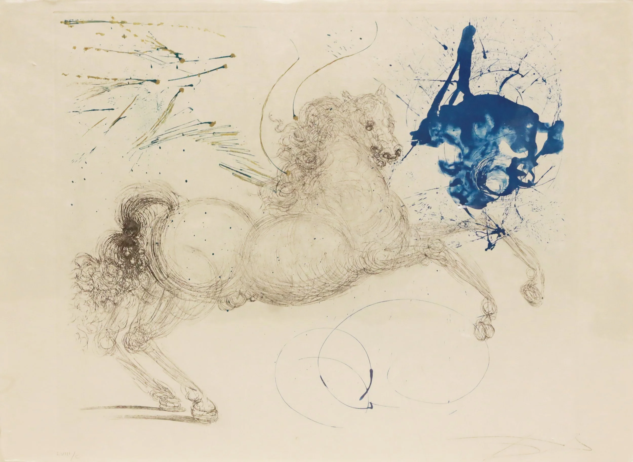 Mythology – Pegasus
Hand Painted Copper Plate Etching on Japon XCVI/C
22"h x 30"w (55.88cm x 76.2cm)
Suite of 16