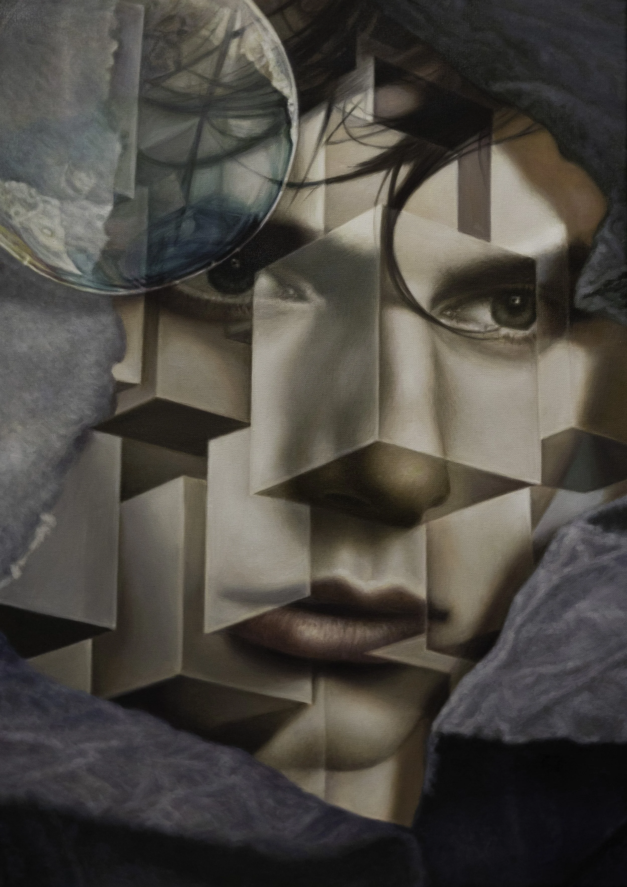 Quantum Mechanics Chapter XII Study II
Oil On Canvas
39"h x 24.25"w