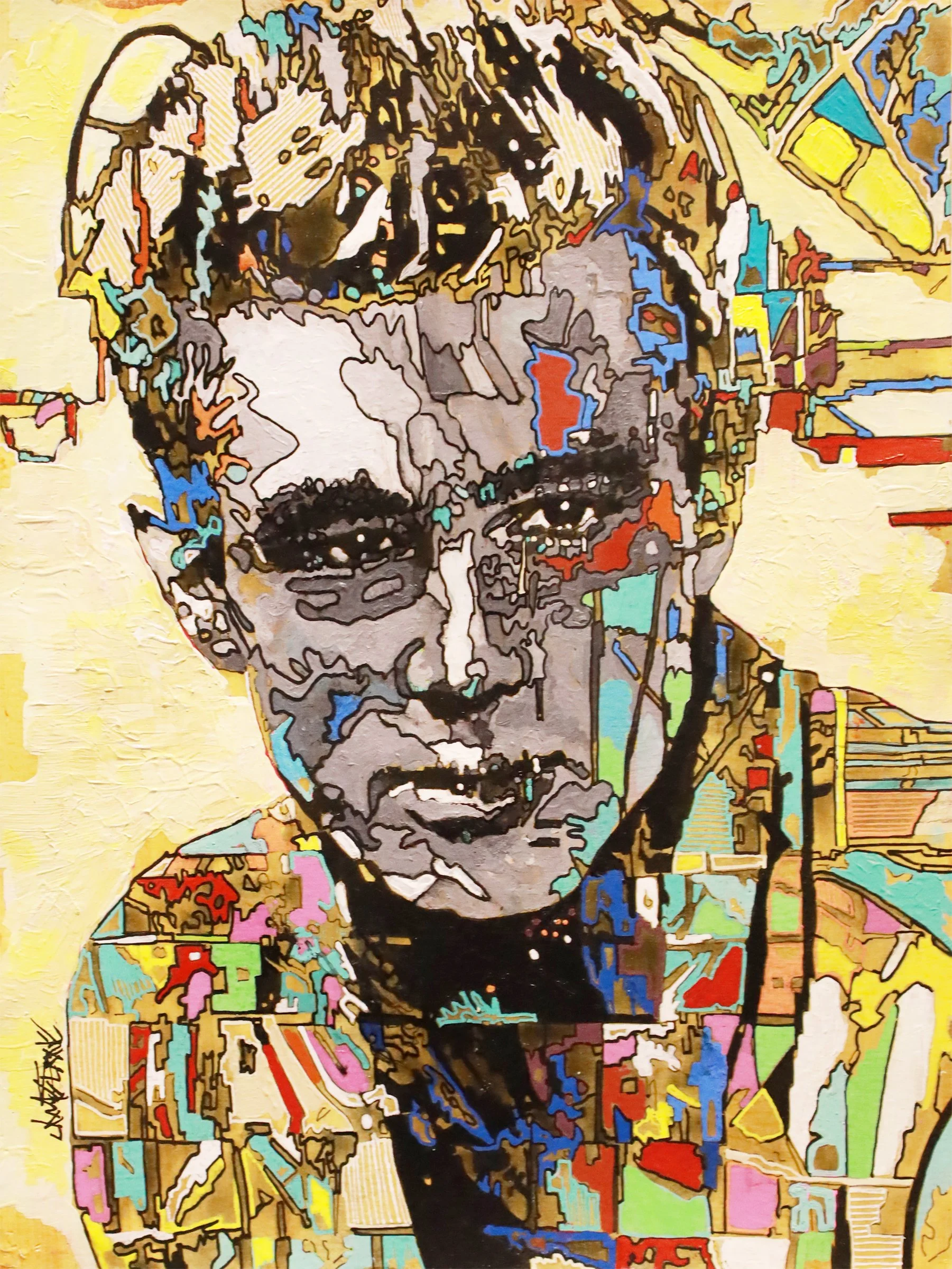 James
Mixed Media on Canvas
12"h x 9"w (30.48cm x 22.86cm)