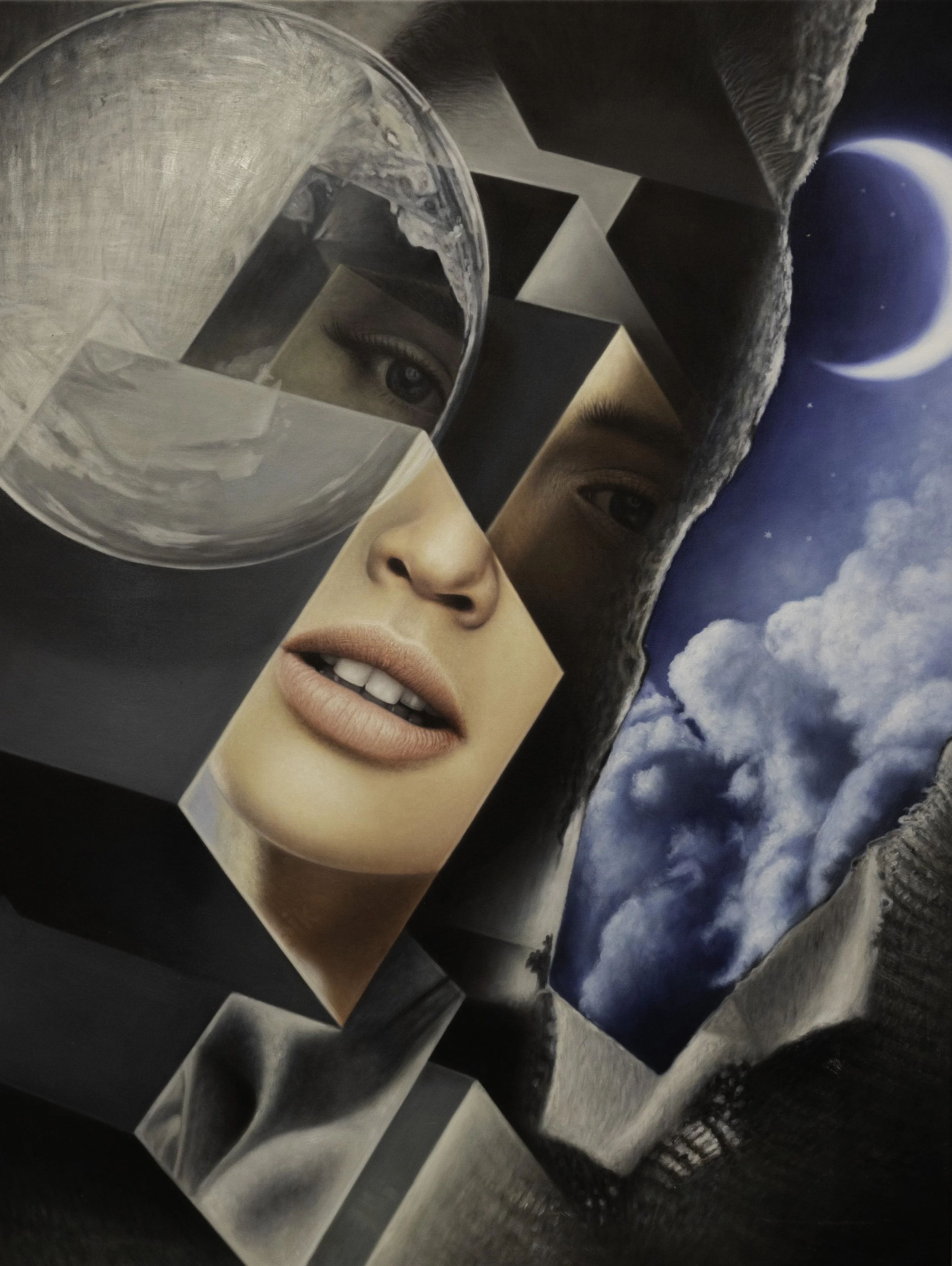 Quatum Mechanics Chapter XXIV Heroic
Oil On Canvas
102"h x 78.5"w