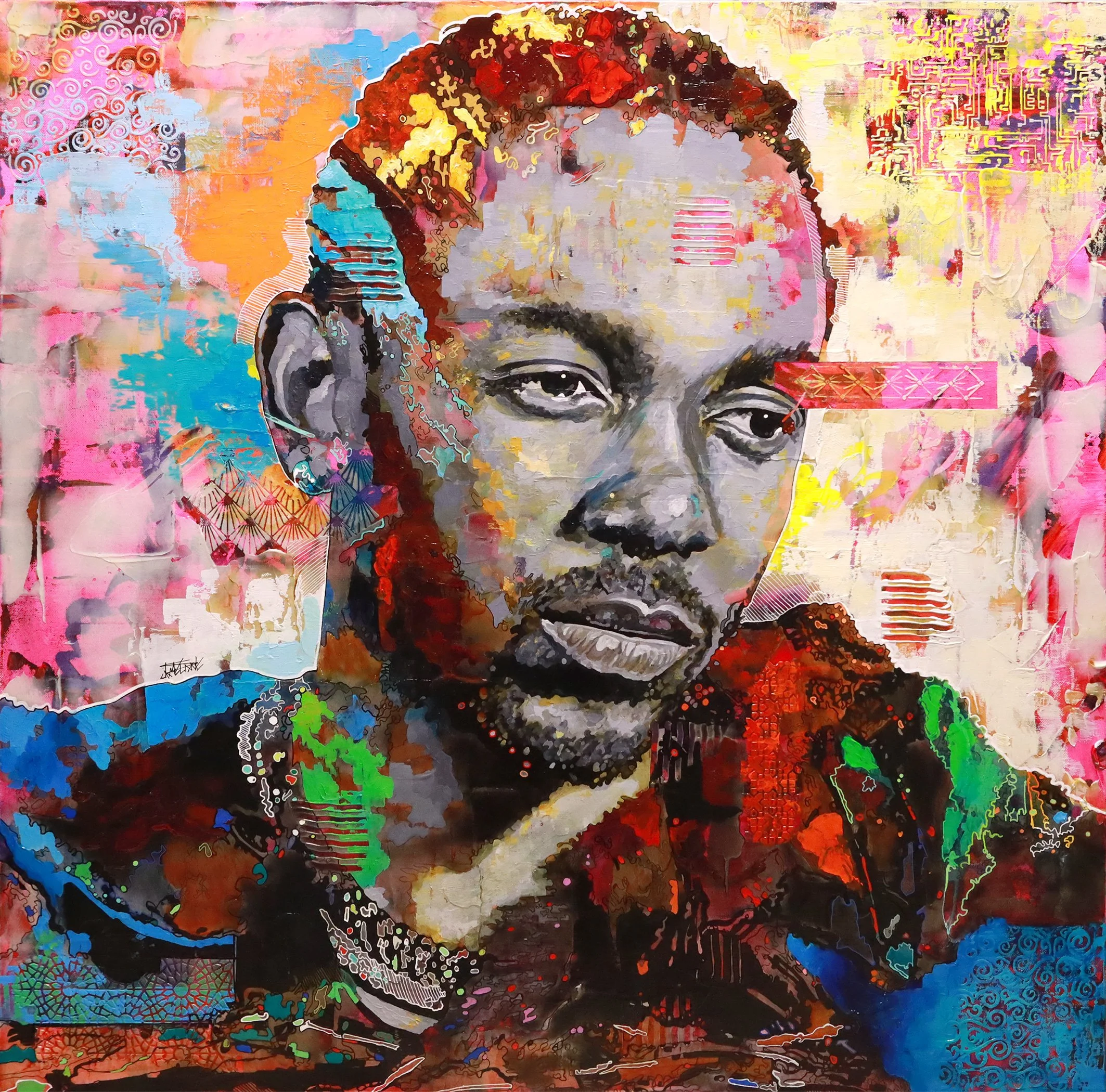 Image More Valued Than Truth
Mixed Media on Canvas
36"h x 36"w (91.44cm x 91.44cm)