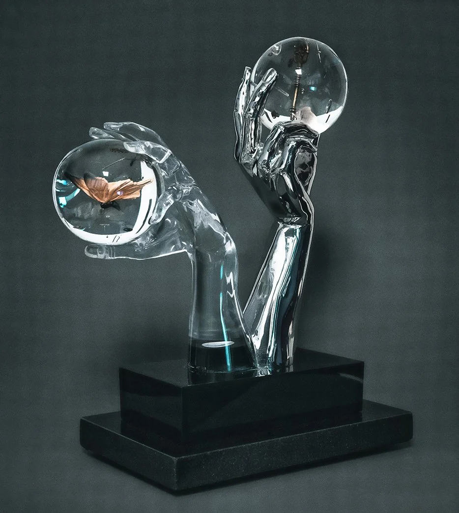 Holding Time VIII
Lucite
17.5"h x13"w x 8"d