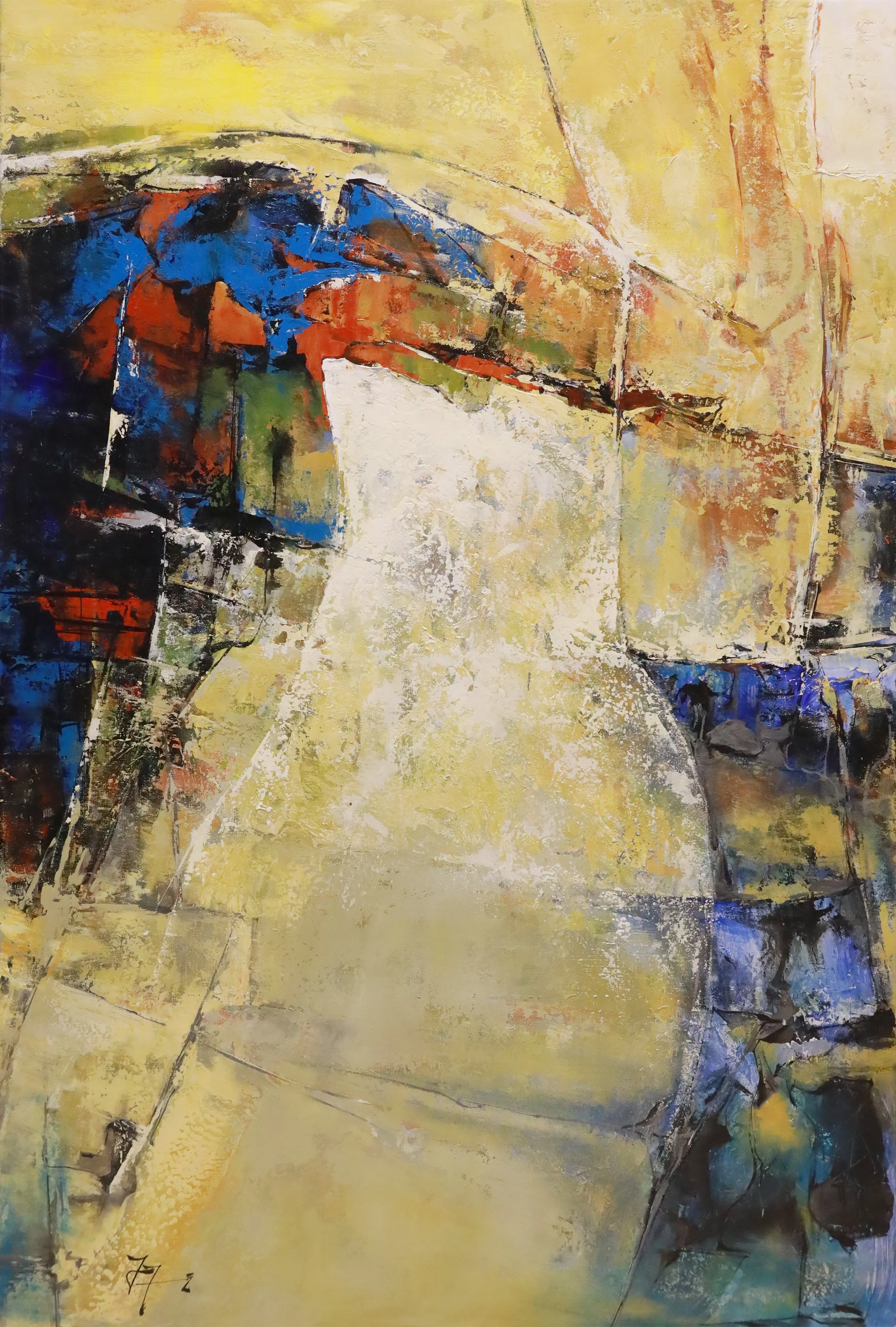 Oro
Oil on Canvas
47"h x 31.5w" (119.38cm x 80.01cm)