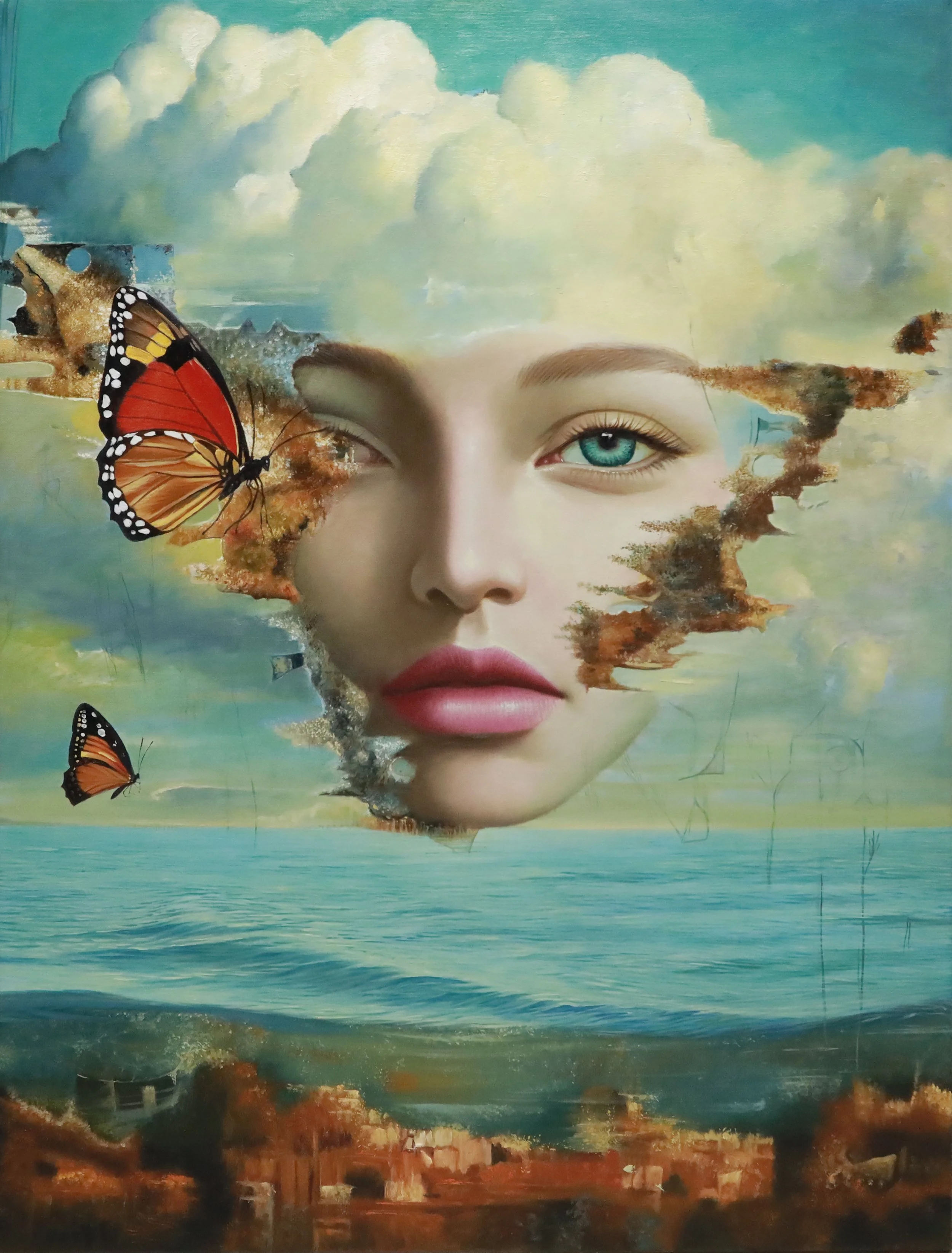 Mirage 39.25”H x 30”W I 99.695 cm x 76.2 cm
