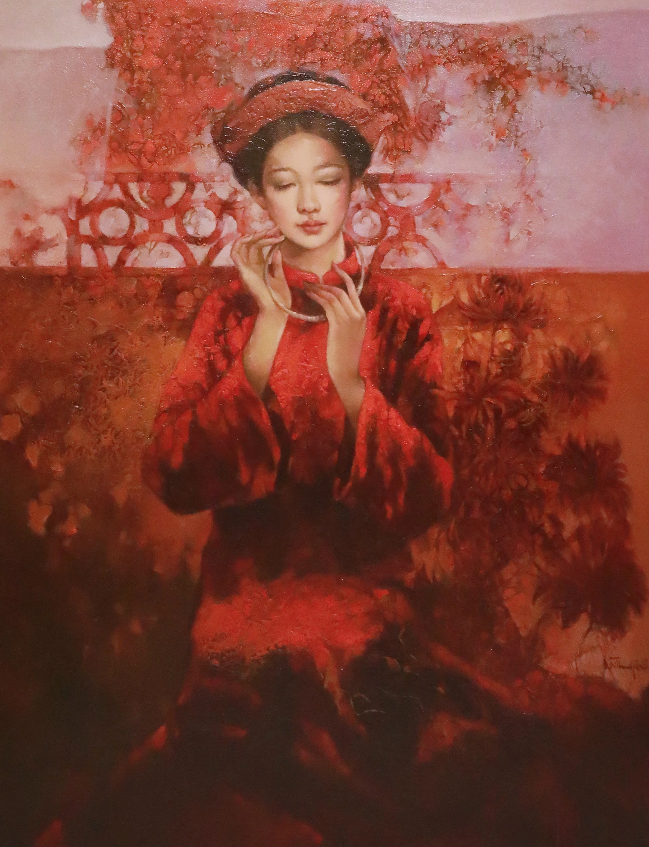 Eastern Blossom
Oil On Canvas
51 x 39 in (129.54cm x 99.06 cm)