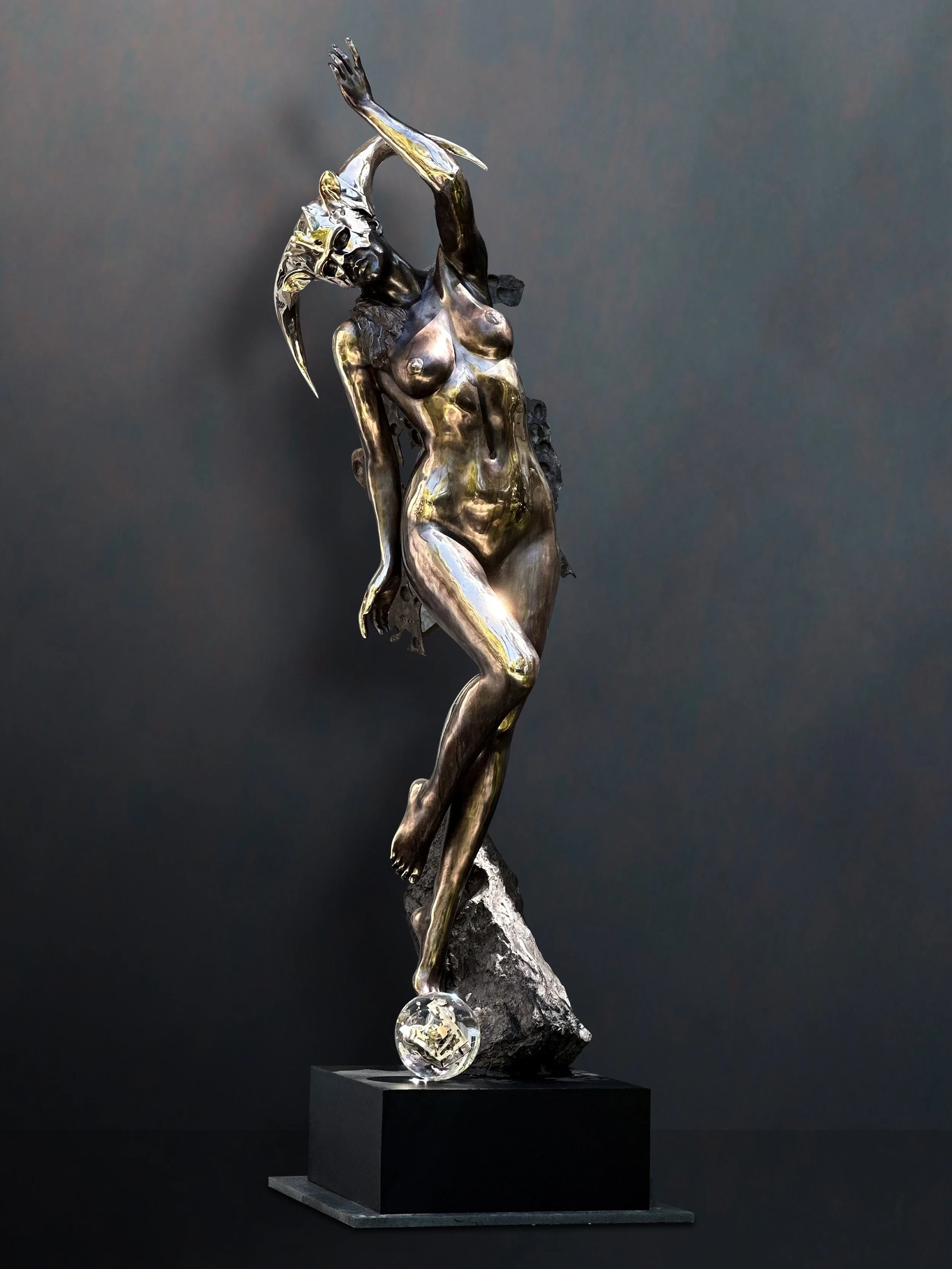 Genesis
bronze / lucite
104"h x 27" w x 33.5"d