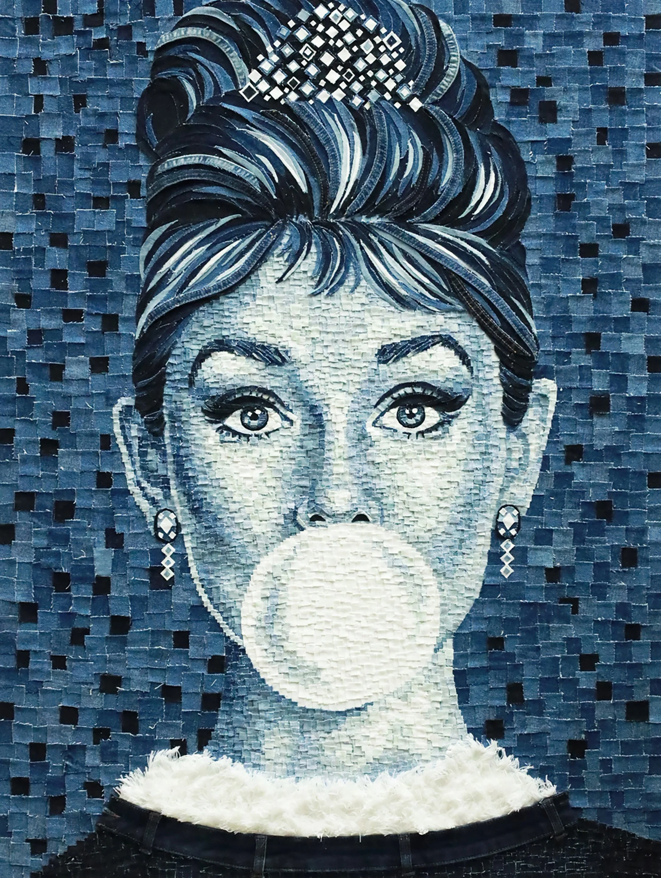 Pop Gum 40"hx30"w Denim