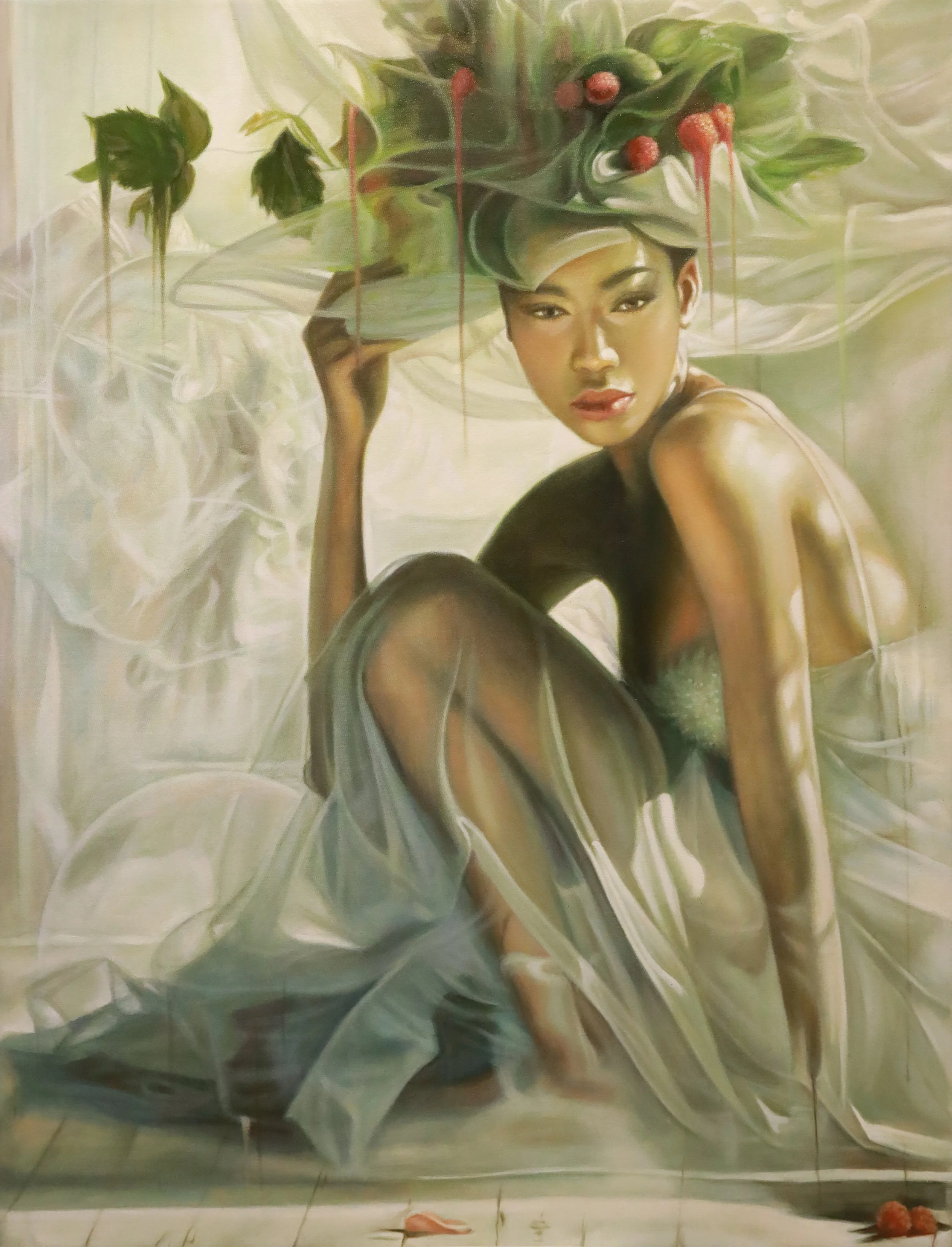 Cosmic Change
Oil On Canvas
47"h x 35.5"w