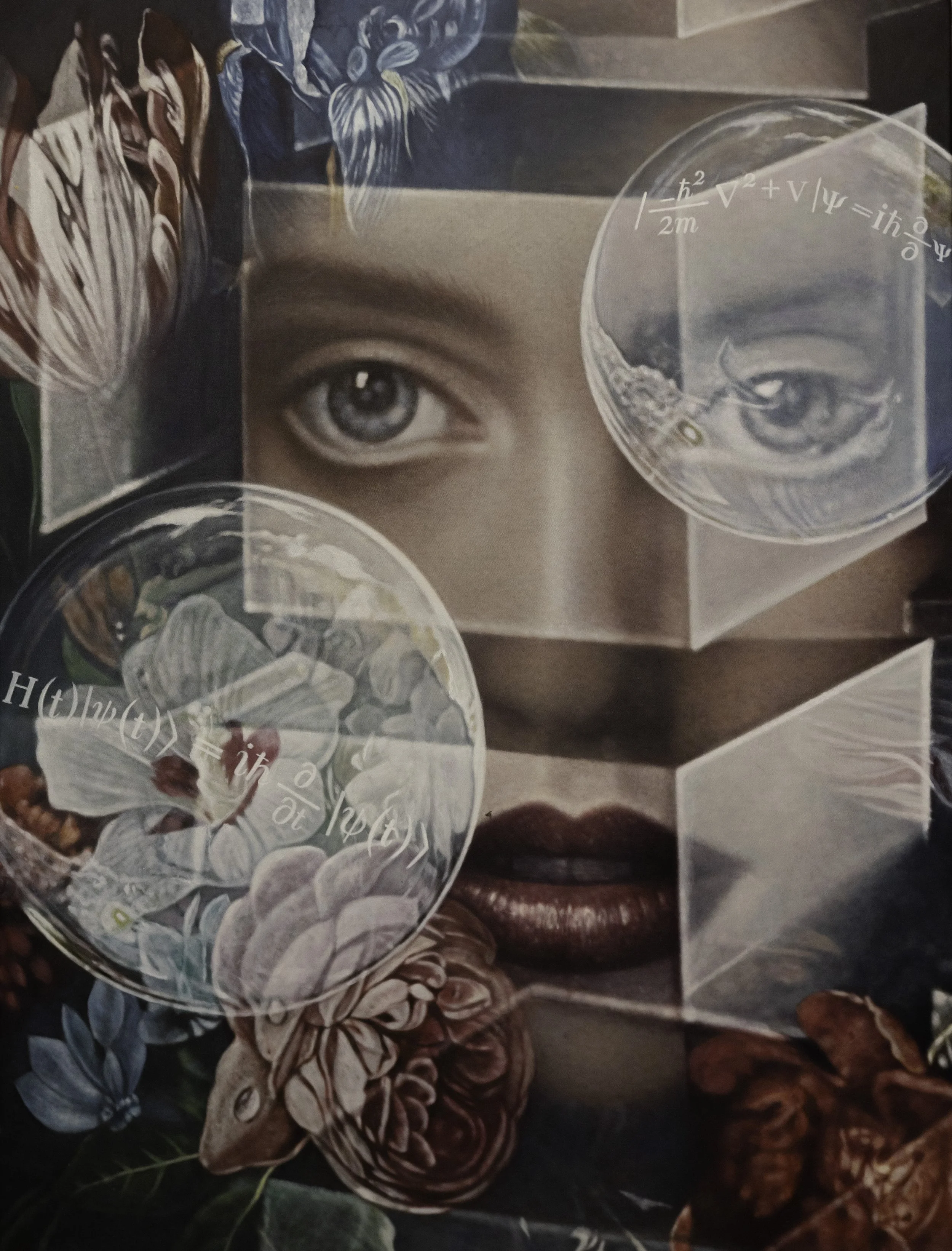 Quantum Mechanics Chapter XXVIII Heroic Oil On Canvas
101"h x 69"w