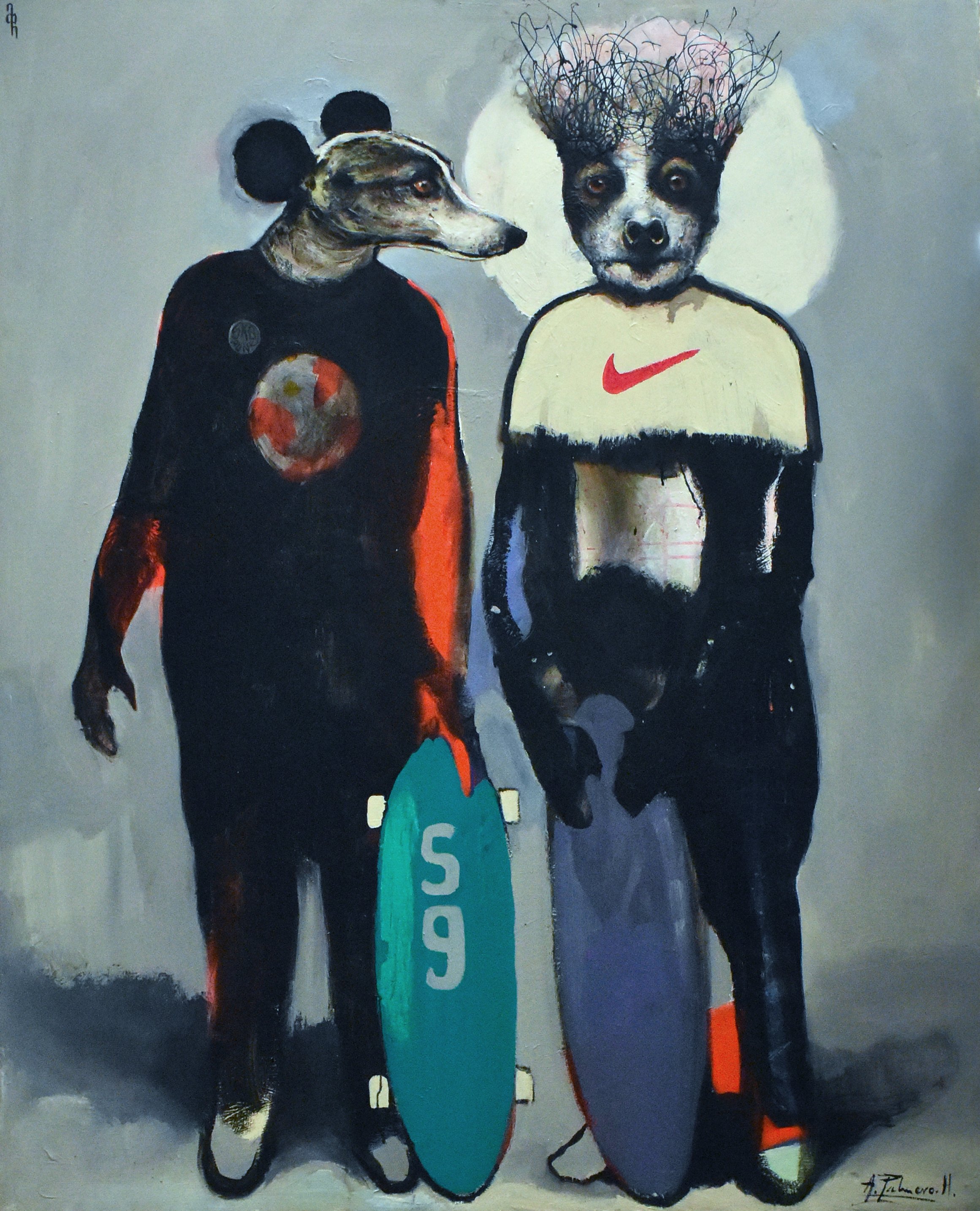 Nike
Oil on Canvas
64"h x 51"w (162.56cm x 129.54cm)