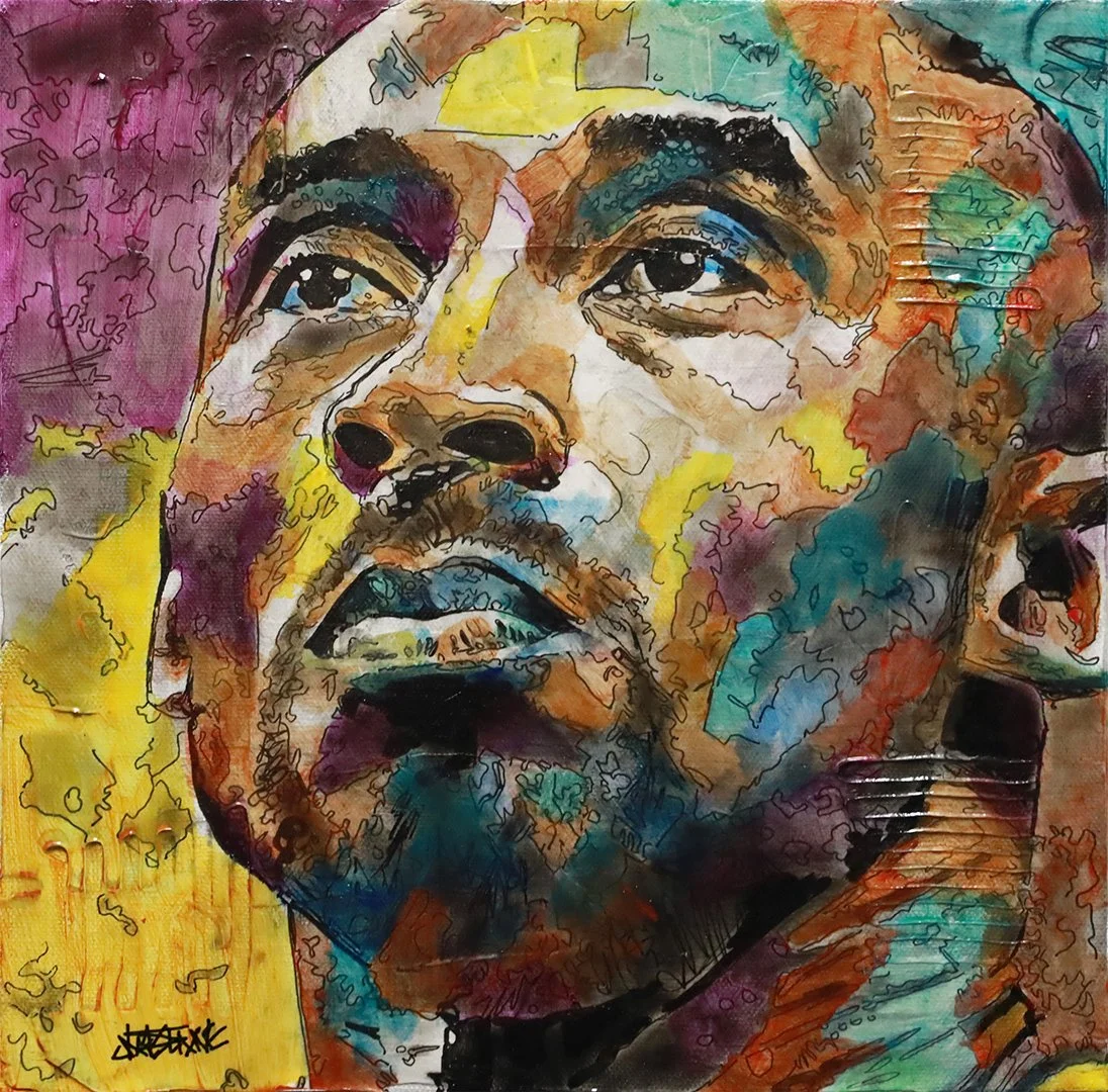 Create - Kobe Series
Mixed Media on Canvas
12"h x 12"w (30.48cm x 30.48cm)