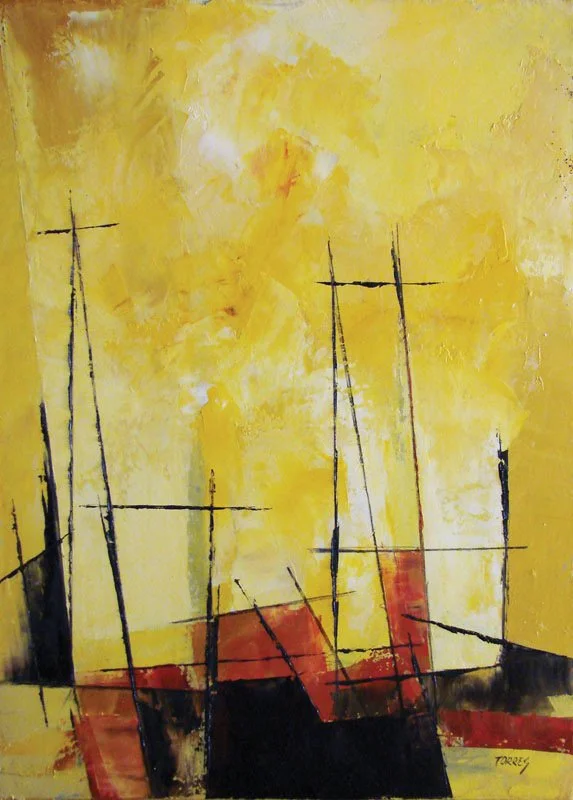 Cambio De Estación
Oil on Canvas 
24"h x 18"w (60.96cm x 45.72cm)