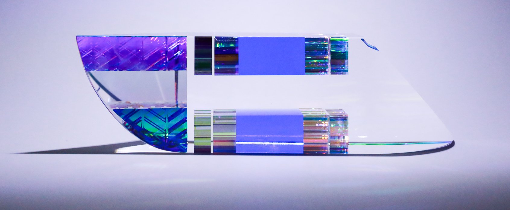 Eternal Rapture
Glass Sculpture
3.5"h x 12" w x 3.5"d
(8.89cmx30.48cmx8.89cm)