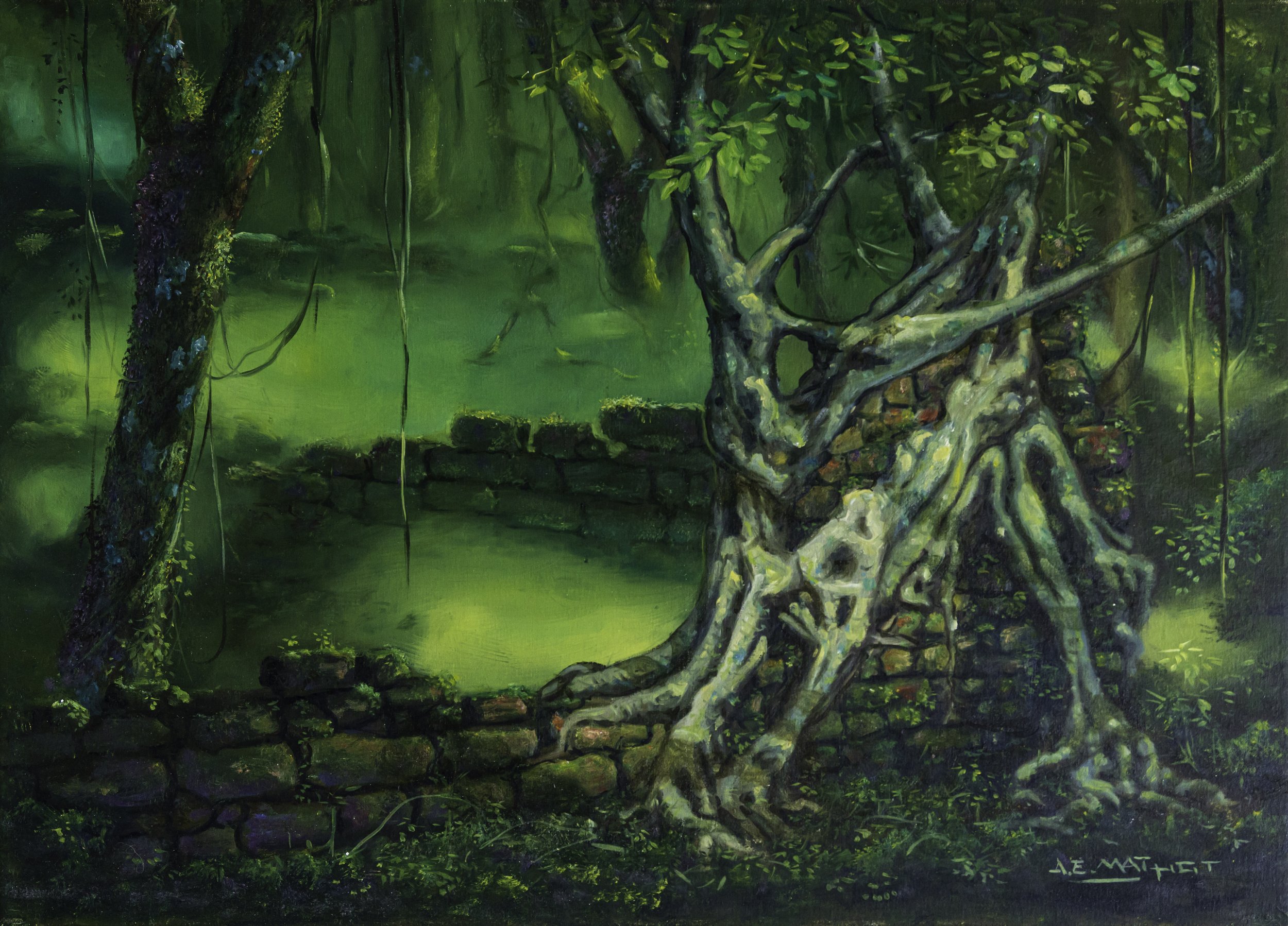 Aferrado A La Historia
20"h x 28"w (50.8 x 71.12cm)
oil on canvas