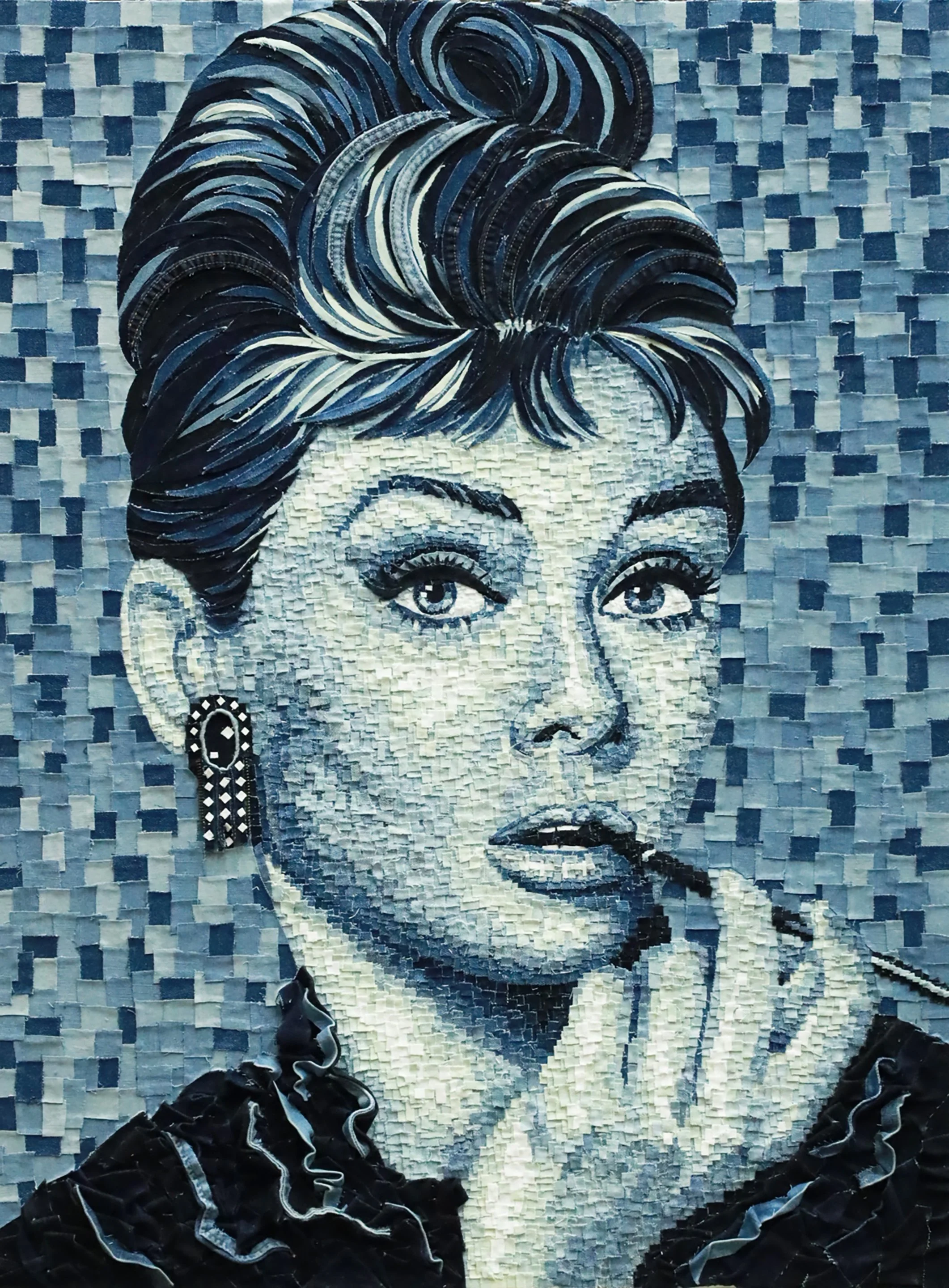 Tiffany 40"hx30"w Denim