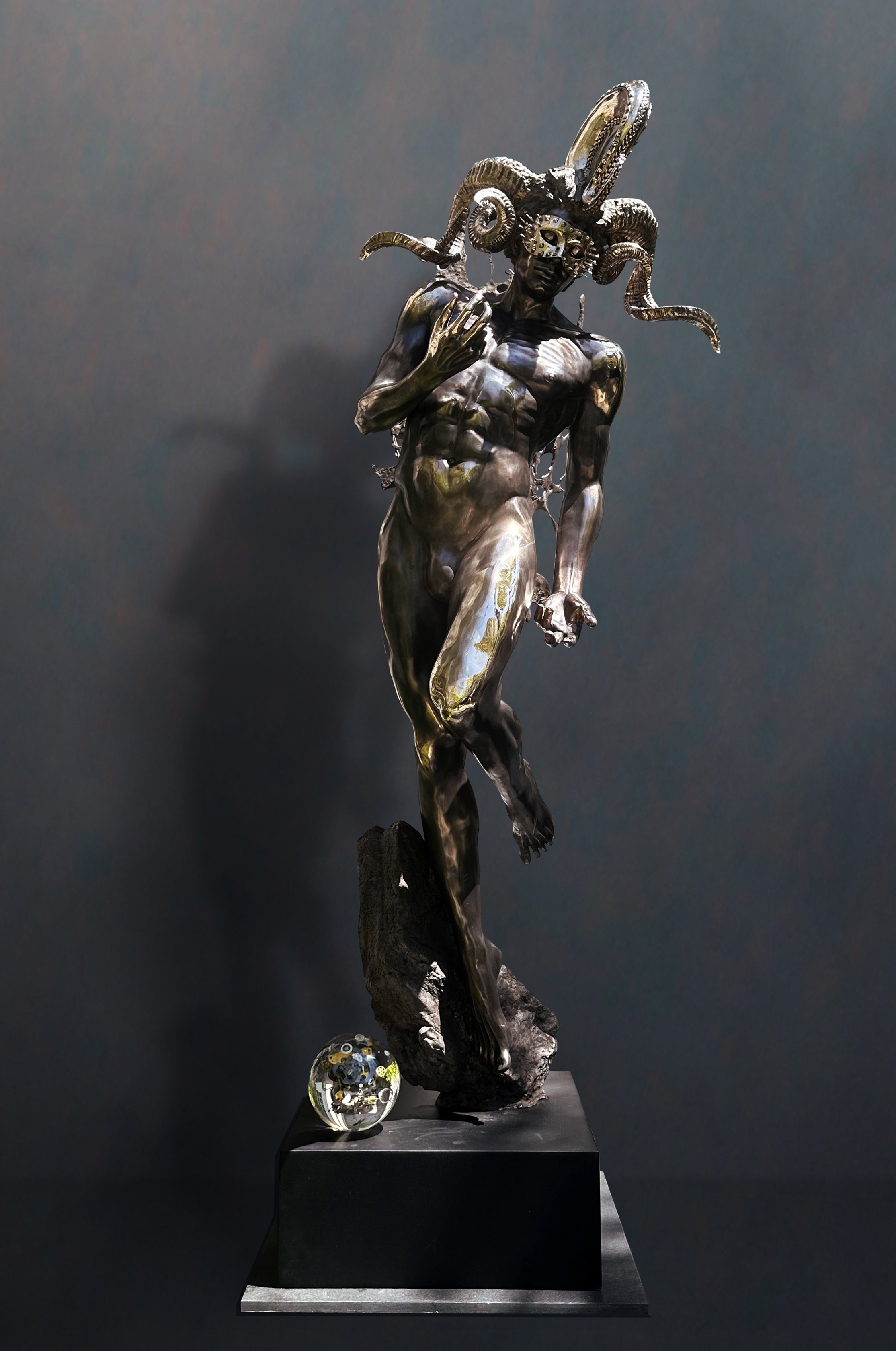 Transformation 
bronze / lucite
94"h x 31" w x 29.5"d