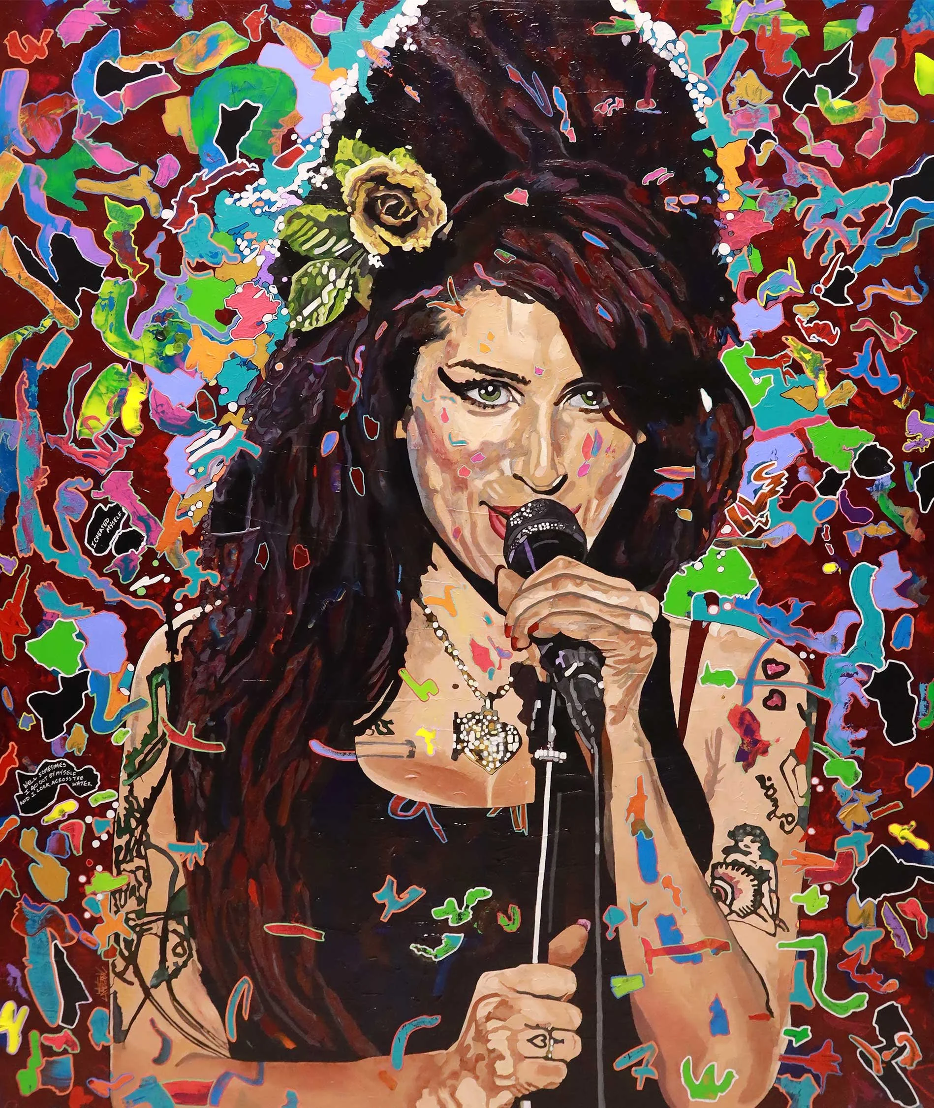Amy
Mixed Media on Canvas
60"h x 48"w (152.4cm x 121.92cm)
