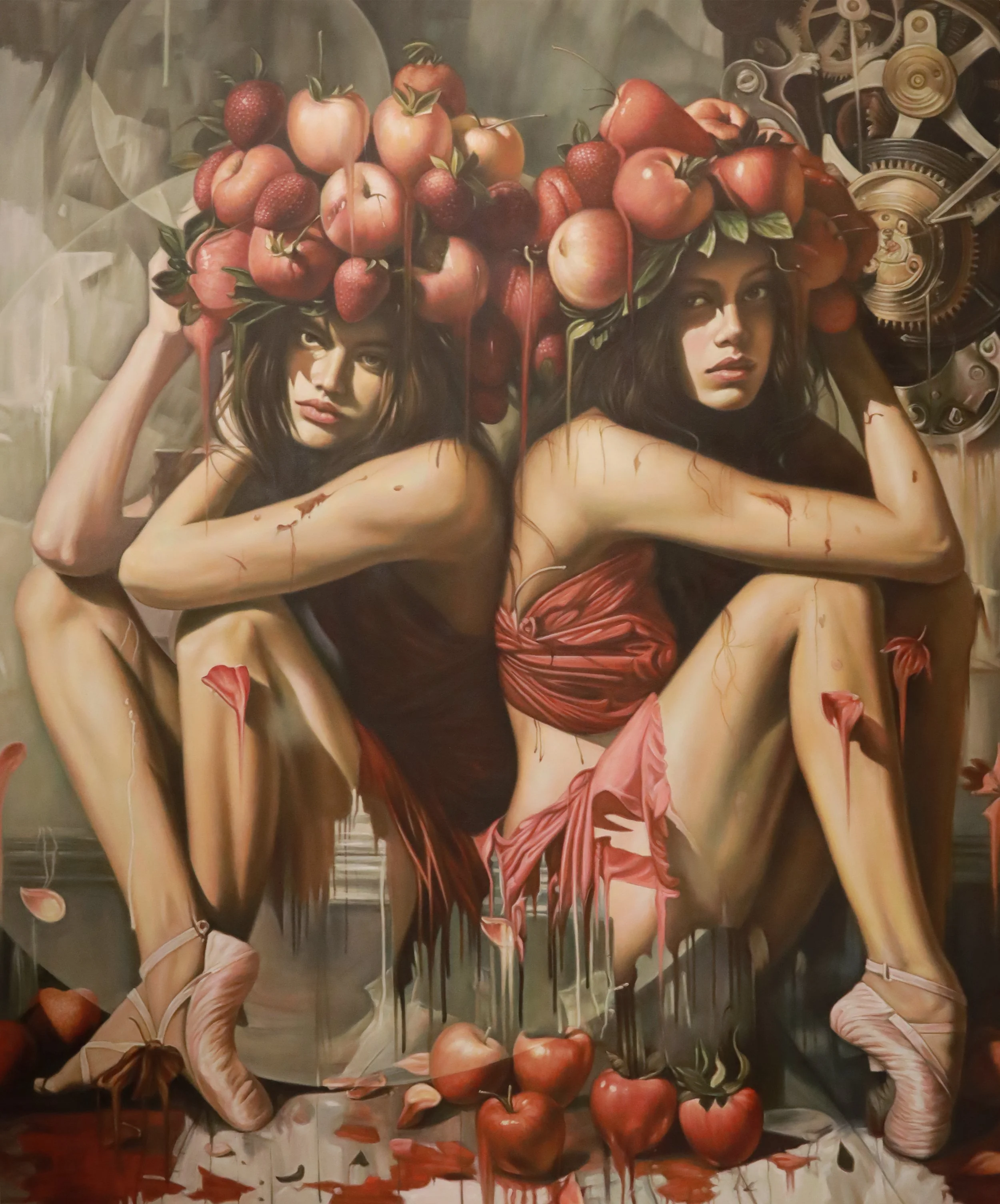 Organic Reflections Heroic
Oil On Canvas
102"h x 54"w