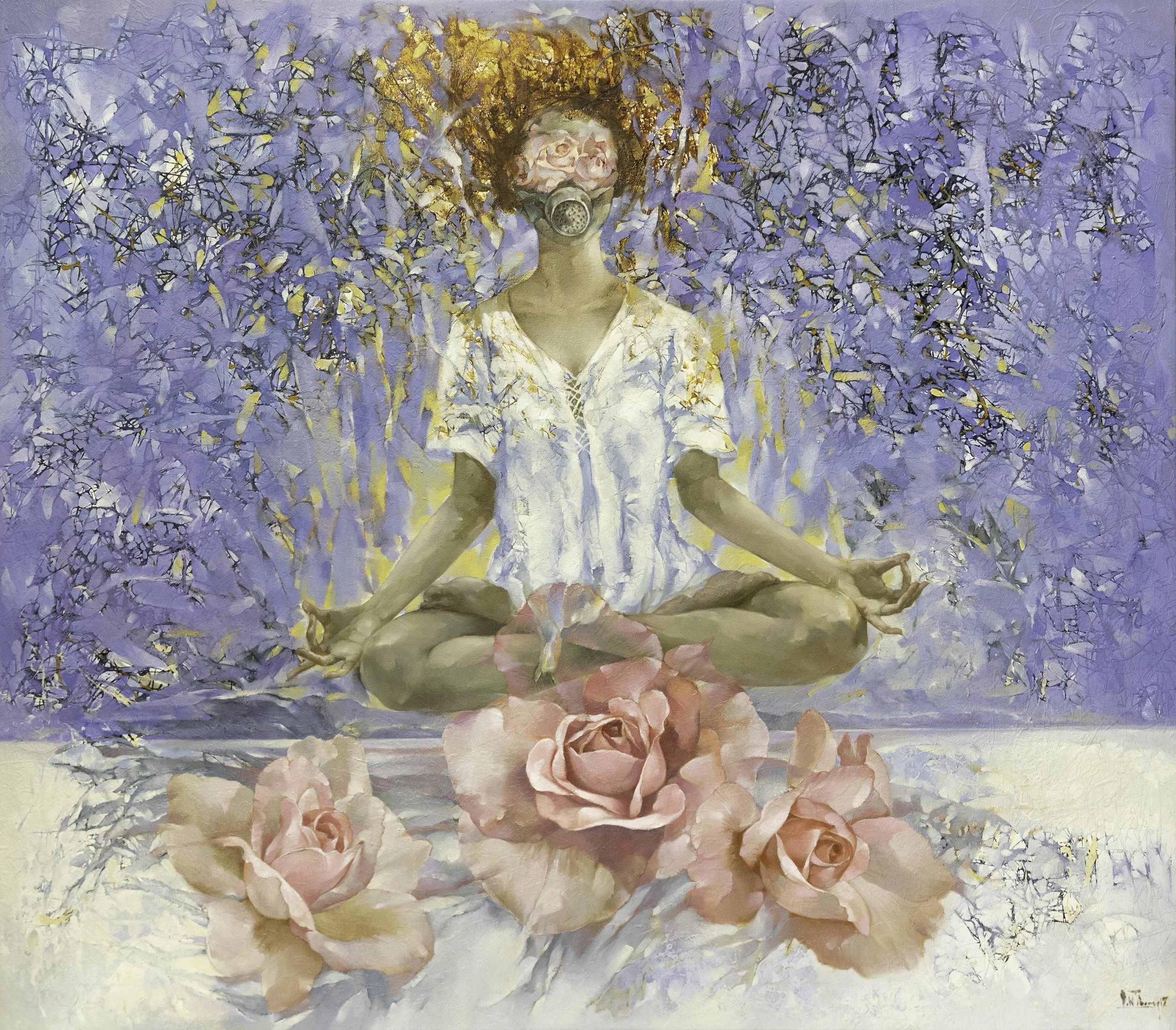 Zen
Oil On Canvas
53 x 60 in (134.62cm x 152.4cm)