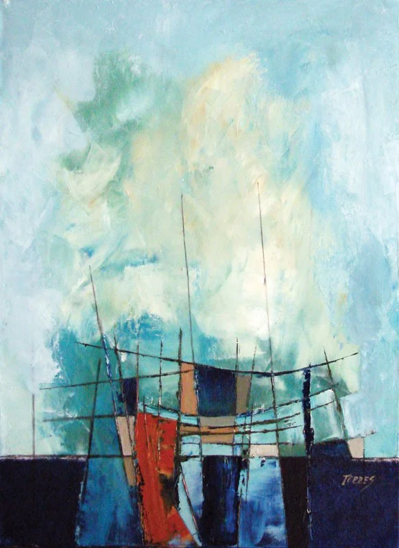 Vitral De Invierno
Oil on Canvas 
24"h x 18"w (60.96cm x 45.72cm)