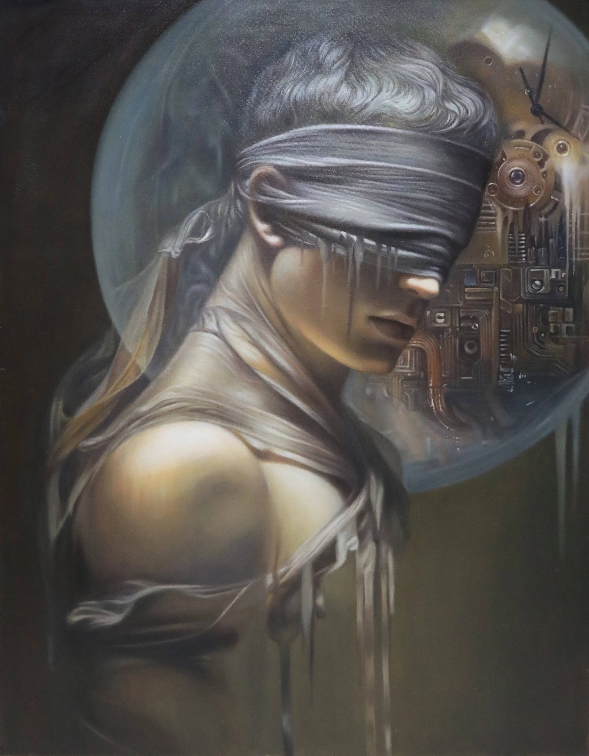 Immeasurable Thoughts II 43.5"h x 33.5"w