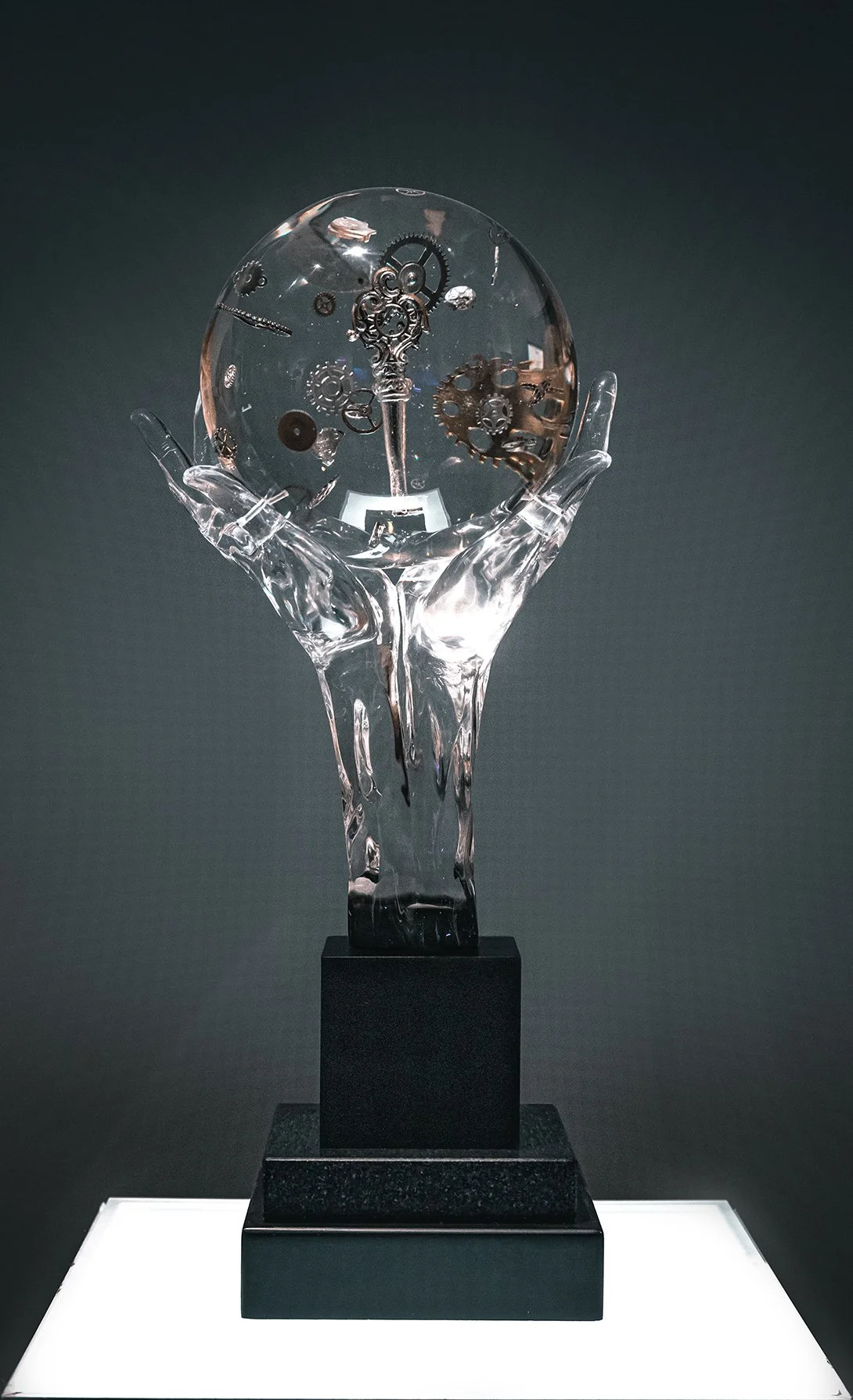 Holding Time VII
Lucite
19.5"h x 14"w x 6.5"d