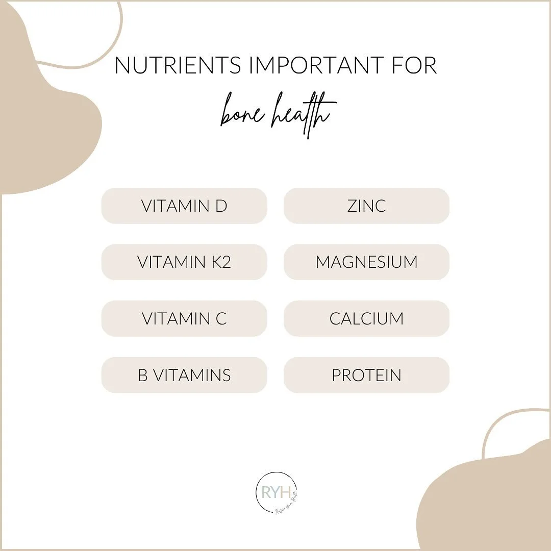 Did you know your bones need more than just calcium? Vitamin D, K2, magnesium, protein, zinc, B vitamins, and vitamin C all play important roles in keeping bones strong and healthy. After reading this list of key nutrients, are you giving your bones 