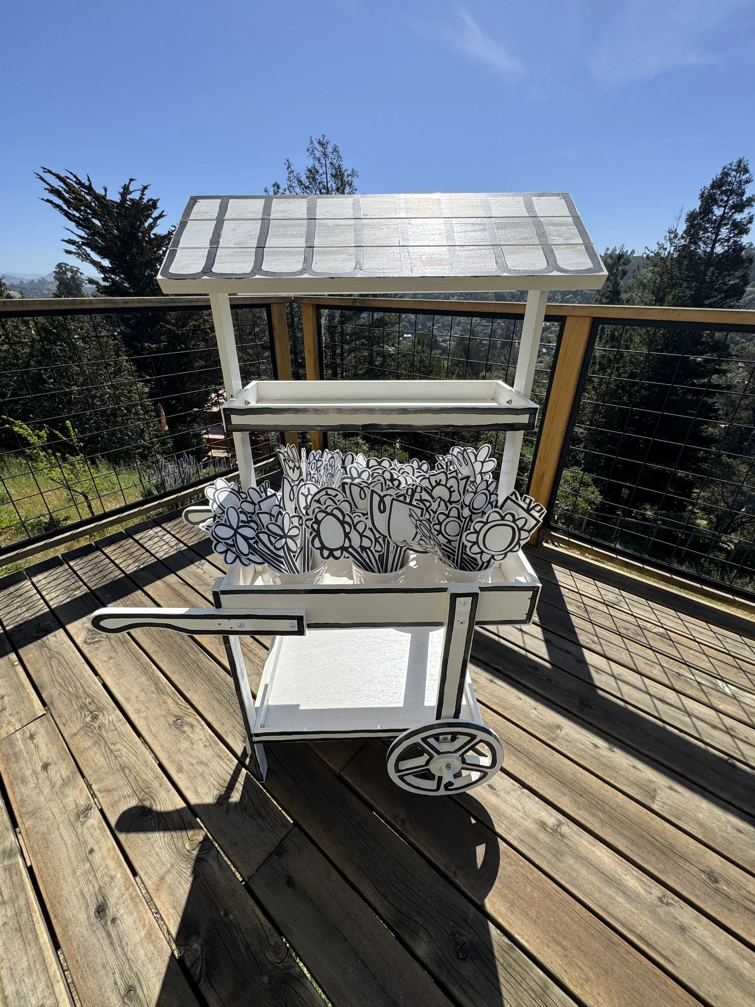 Paper Flower Cart Pop Up