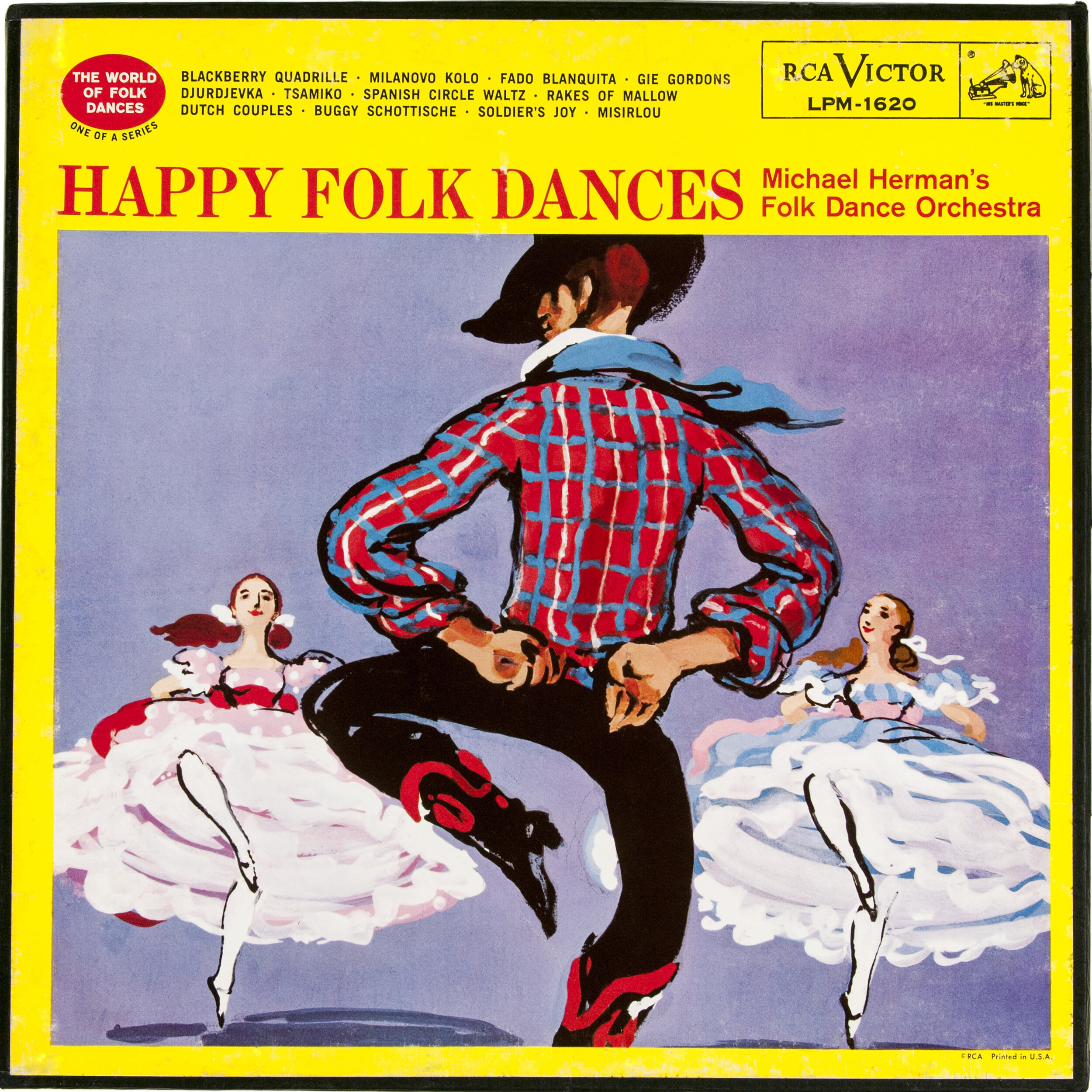 Happy Folk Dances by Michael Herman's Dance Orchestra Album Cover