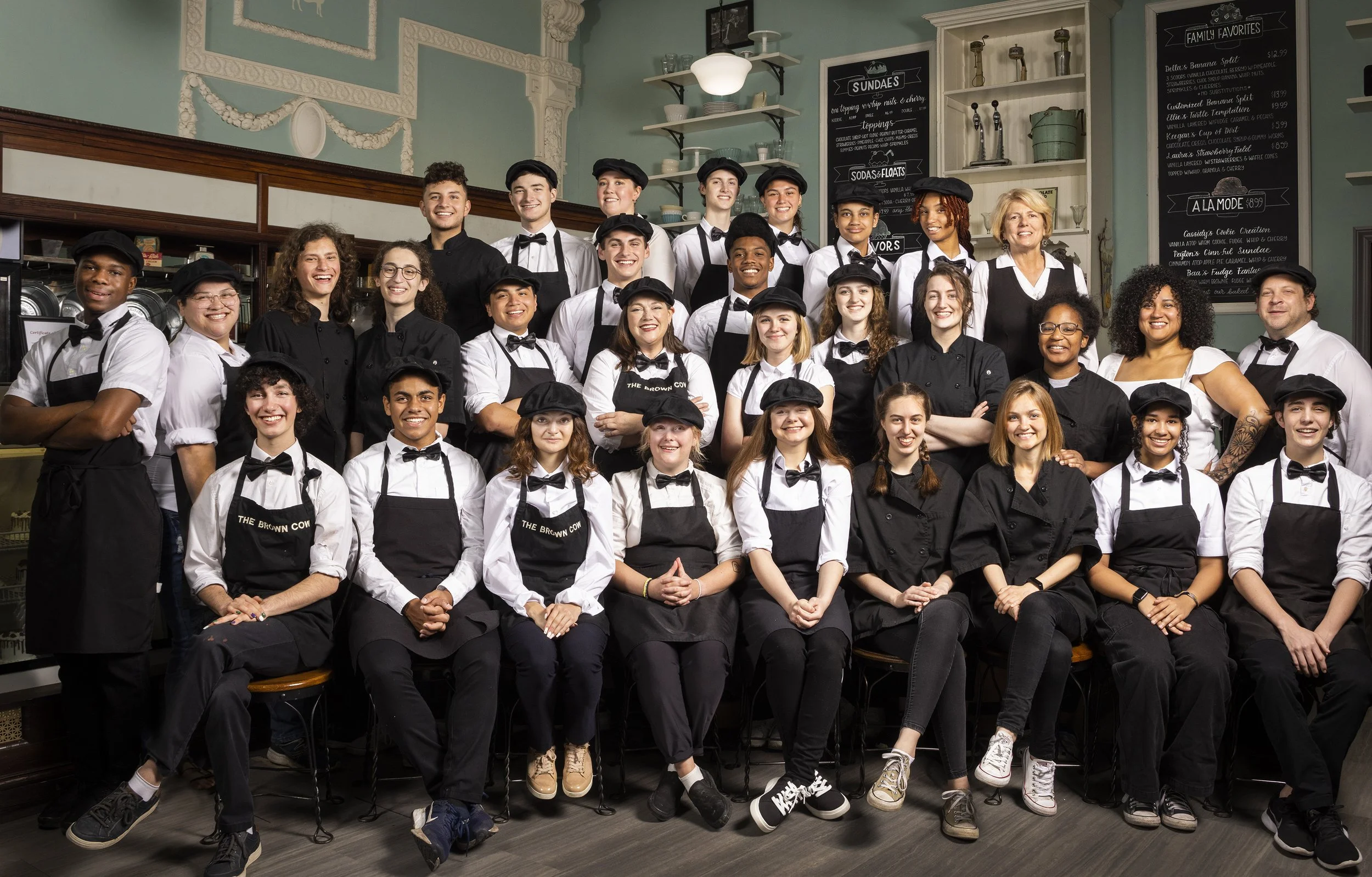 The Brown Cow Story The Brown Cow Ice Cream Parlor Creamery