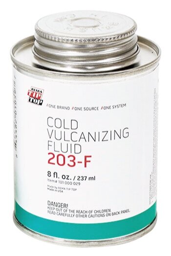 Rema Cold Vulcanizing Fluid, W/ Brush Top