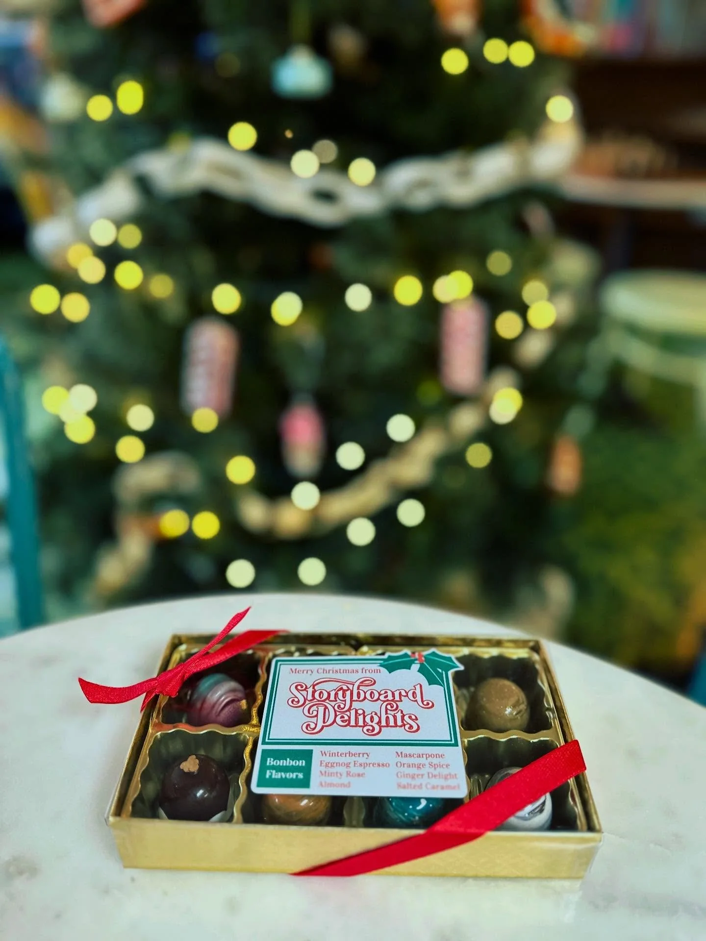 Bonjour Samedi! ☕️ 
Hello Saturday! 🎄

We have a lovely selection of Christmas bonbons available at the shop and studio, and we&rsquo;re working hard to keep them stocked up.🎁 You will also find many wonderful specialty candies and gift options, as