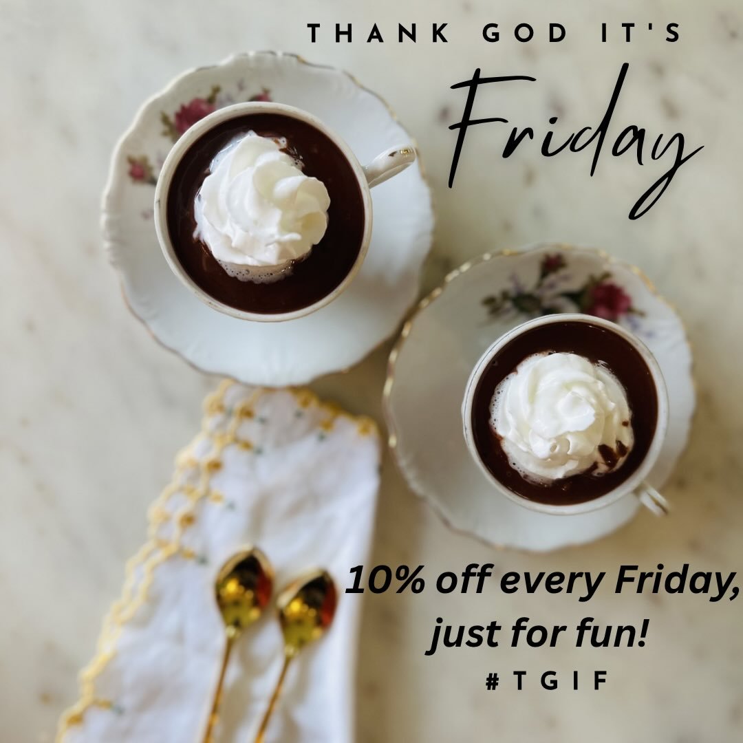 Bonjour Vendredi!! 🥳
Hello Friday! 👋🏻 

What a great week back after a refreshing spring break! Thank you to everyone who has been in to support us and say hello. #weappreciateyou 

I had one customer on Tuesday say, &ldquo;We have been counting d