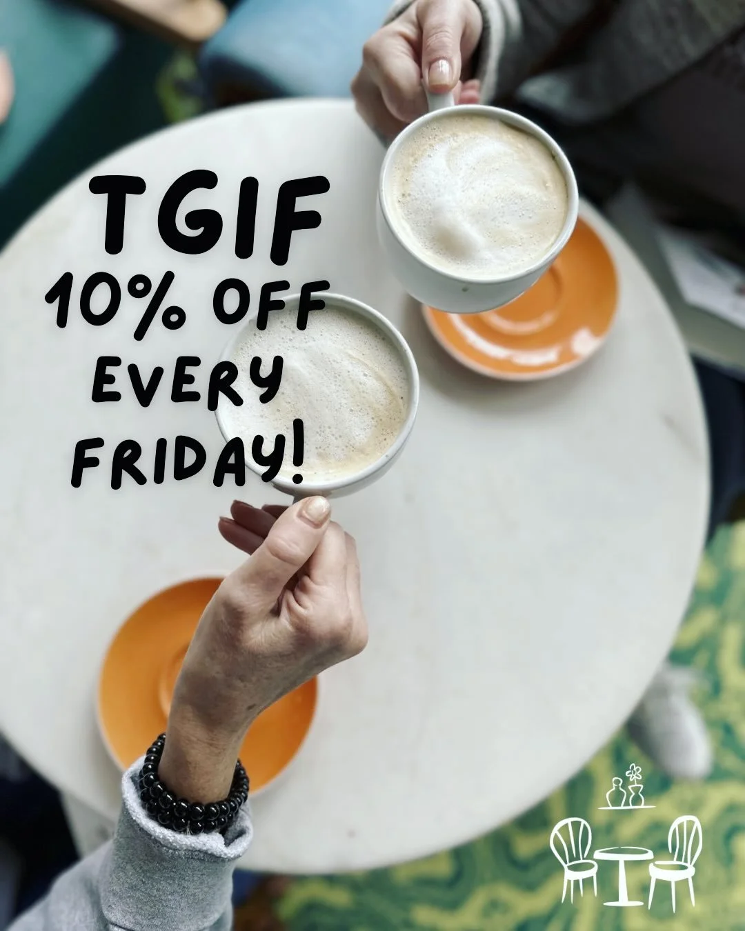Bonjour Vendredi! ☕️ 
Hello Friday! 💝

We are preparing for our anniversary day tomorrow with special bonbons, chocolate samples, watermelon lemonade samples, and we will have full cases of delicious pastries, treats, savory items, as well as our GF