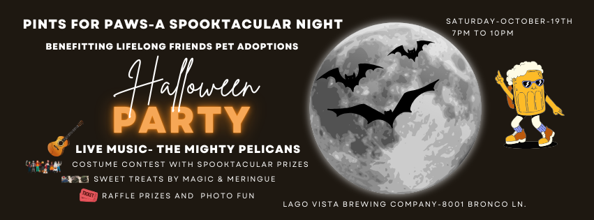 PINTS FOR PAWS - A SPOOKTACULAR NIGHT benefitting Lifelong Friends Pet Adoptions