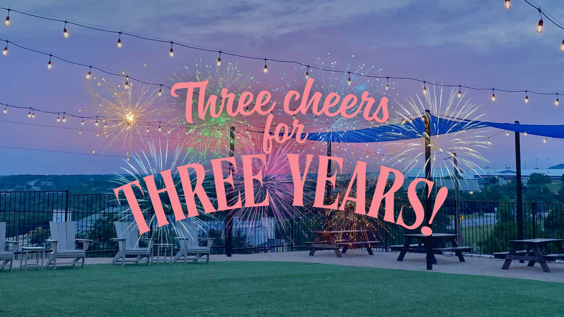 Three Cheers for Three Years 🍻