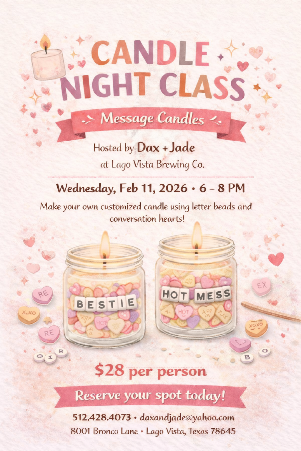 Candle Class | Dax + Jade
