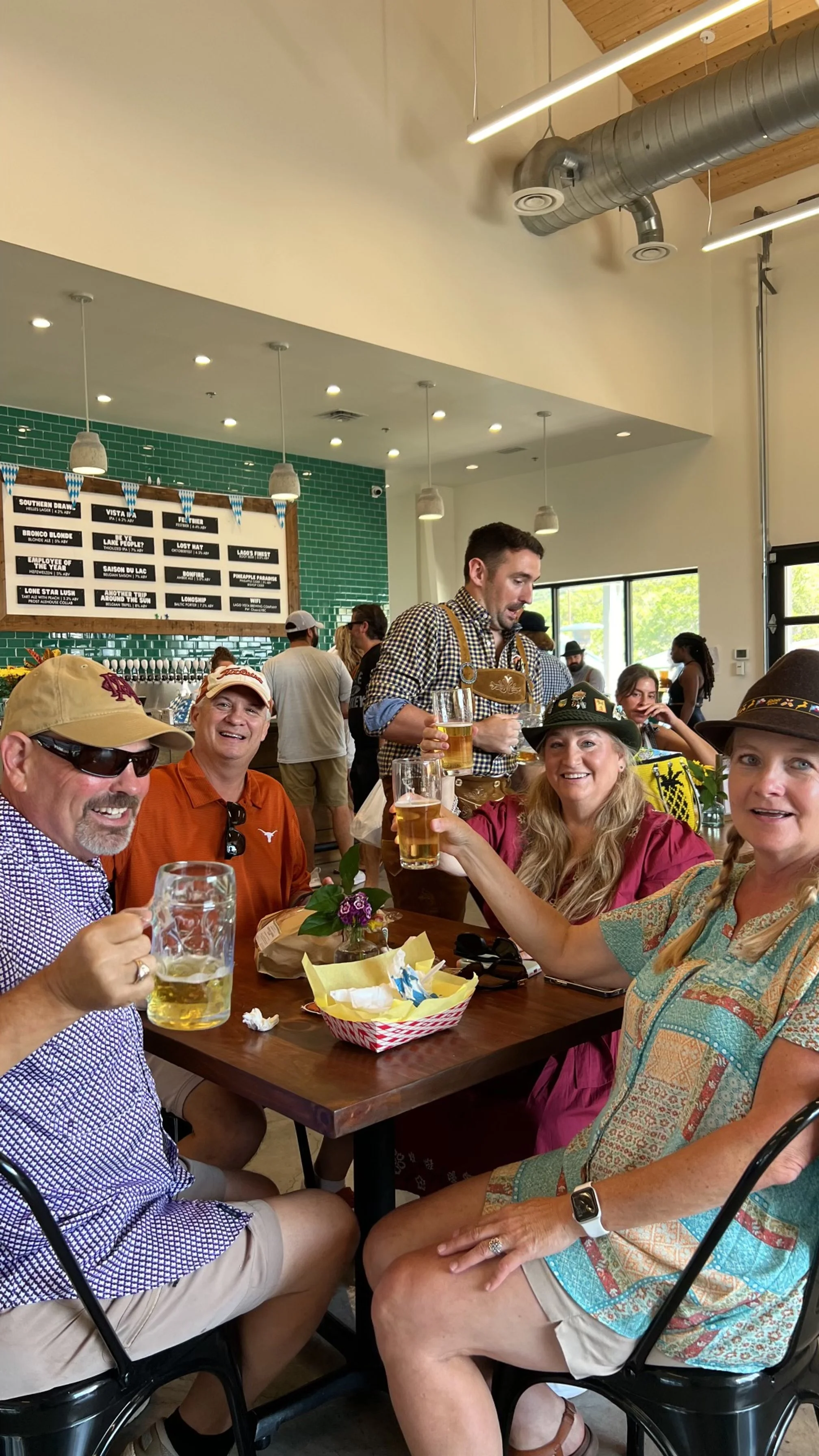 Friendly folks having fun at our annual Oktoberfest