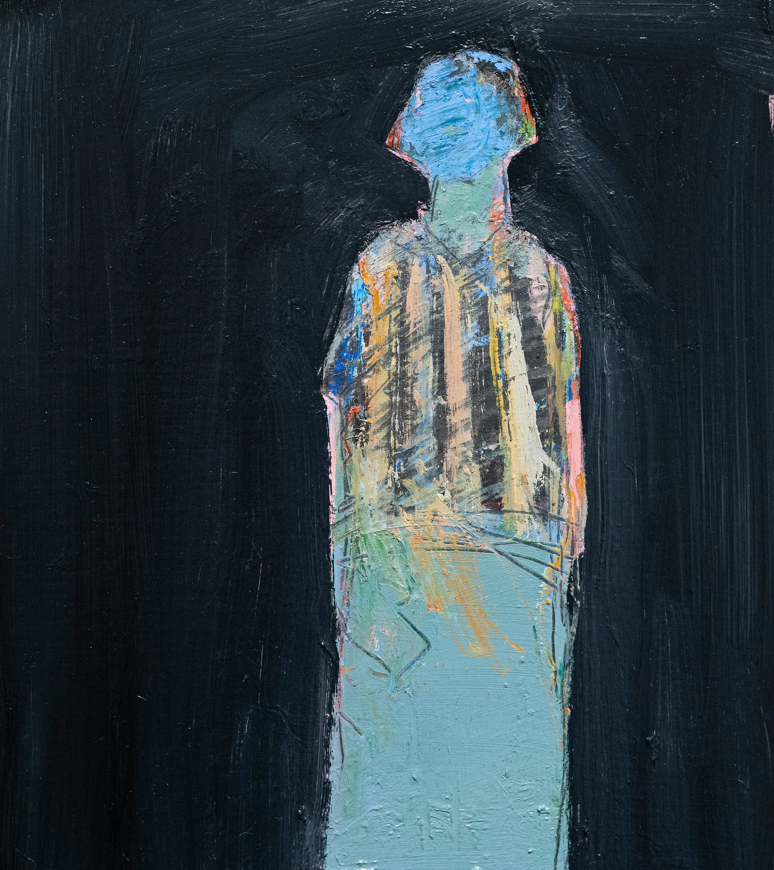 Third Chapter, Suite #1, 2024,  Oil on Linen , 16 x 14 x 2 1/4 in