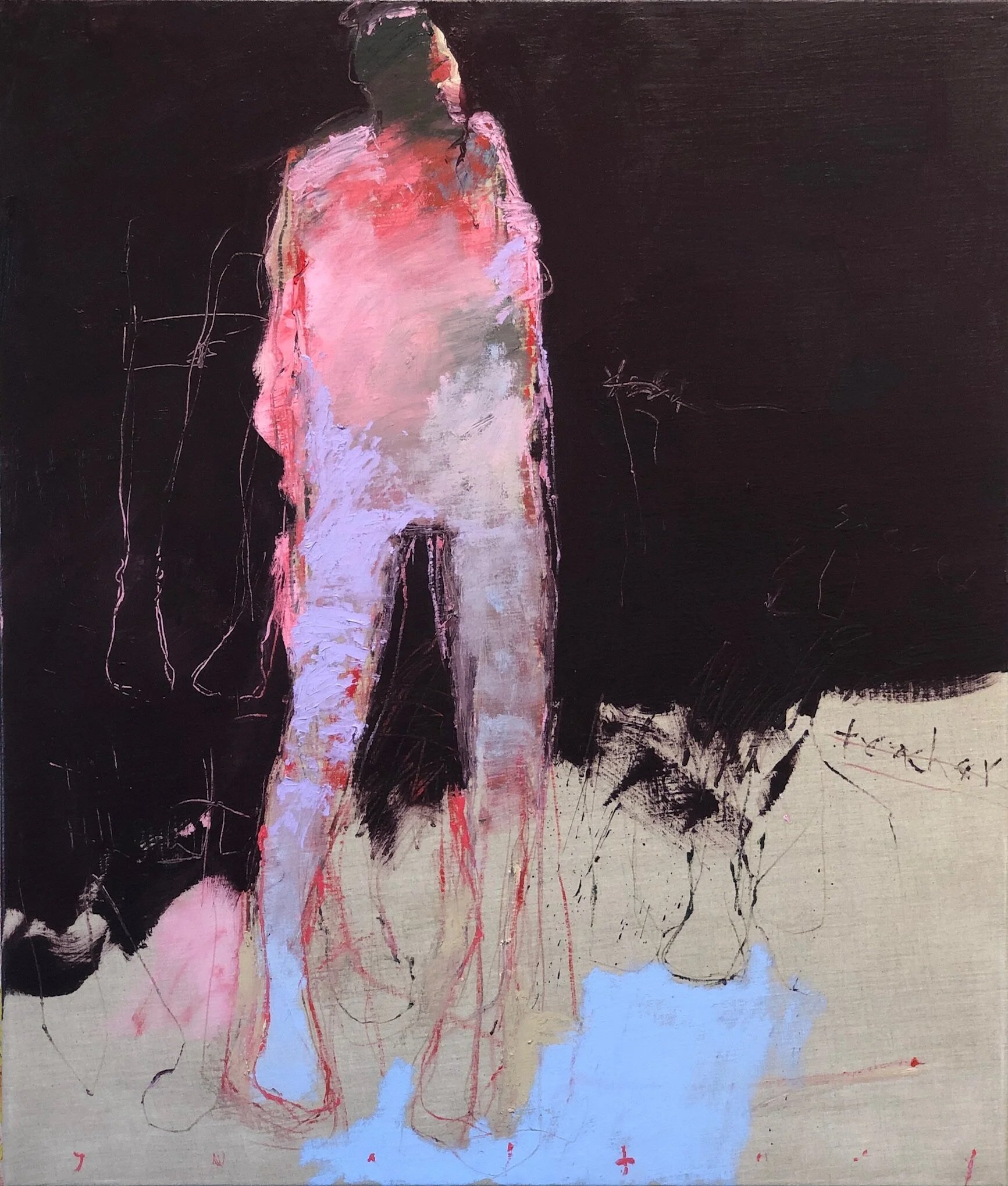 Teacher, 2019 | Oil on Linen, 40" x 34"