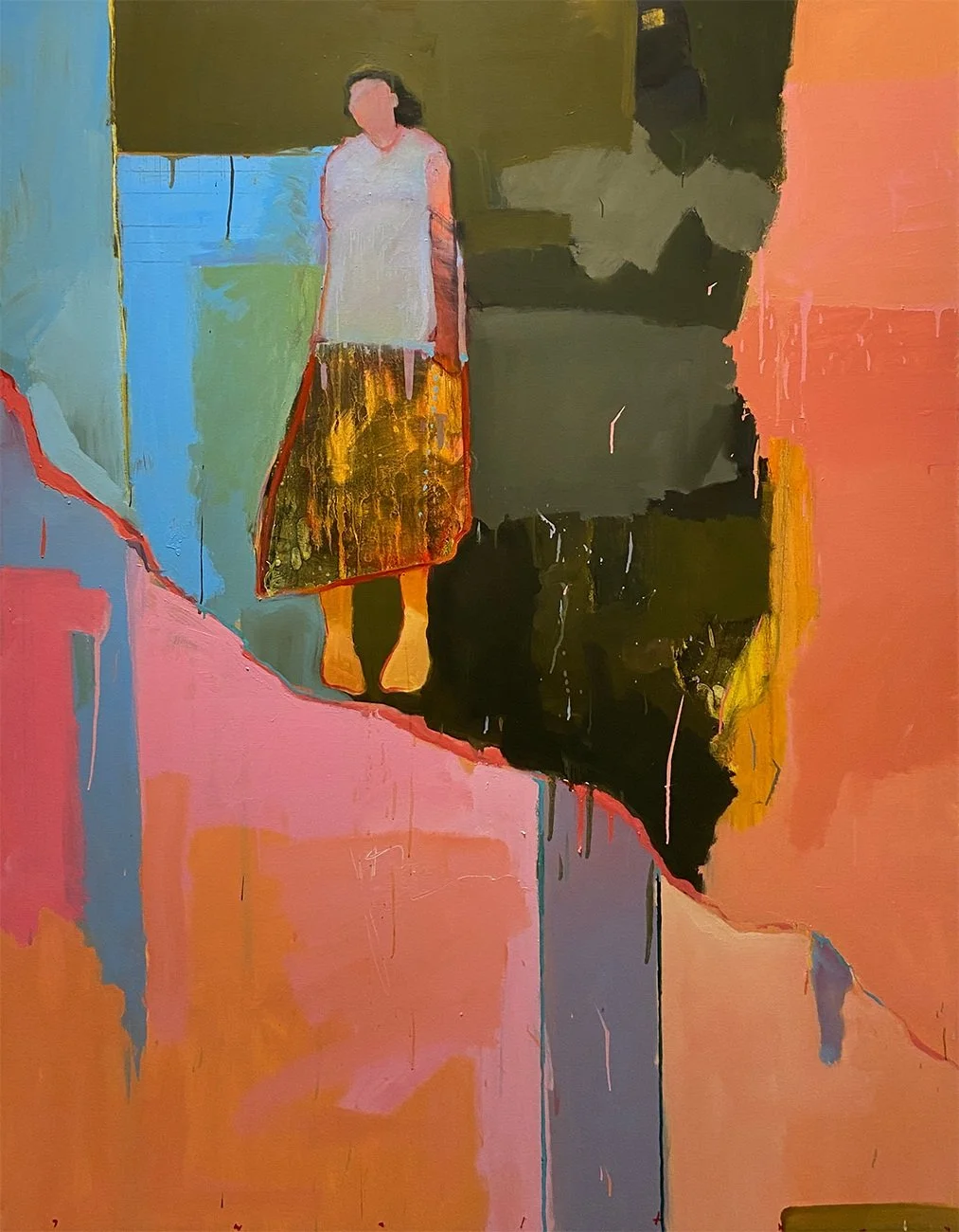 The Dress, 2014,  Oil on Canvas , 80 in x 60 in x 2 in