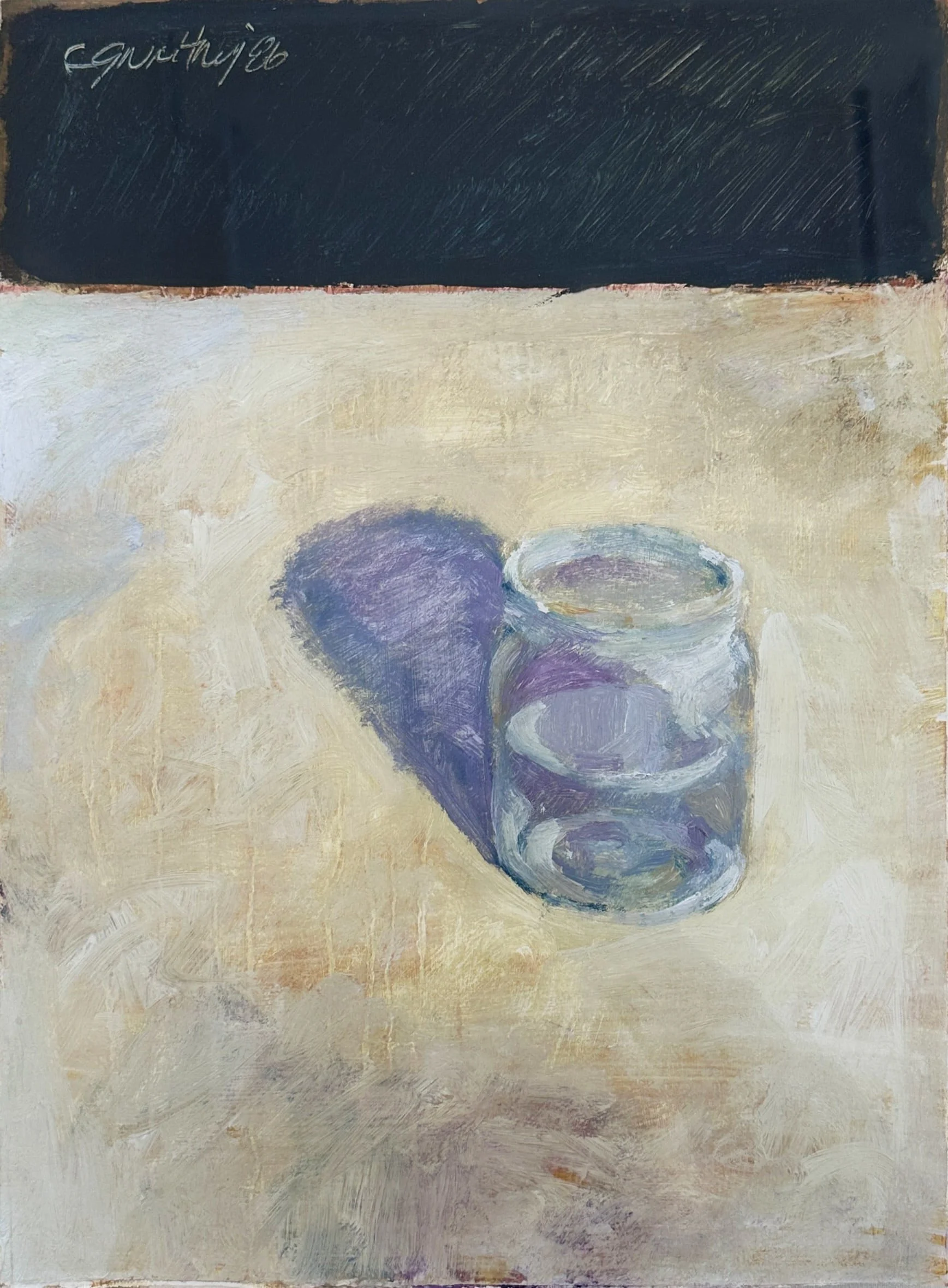 Untitled, 1986 , Oil on Paper, Framed,  15 x 11 x 1/8 in 