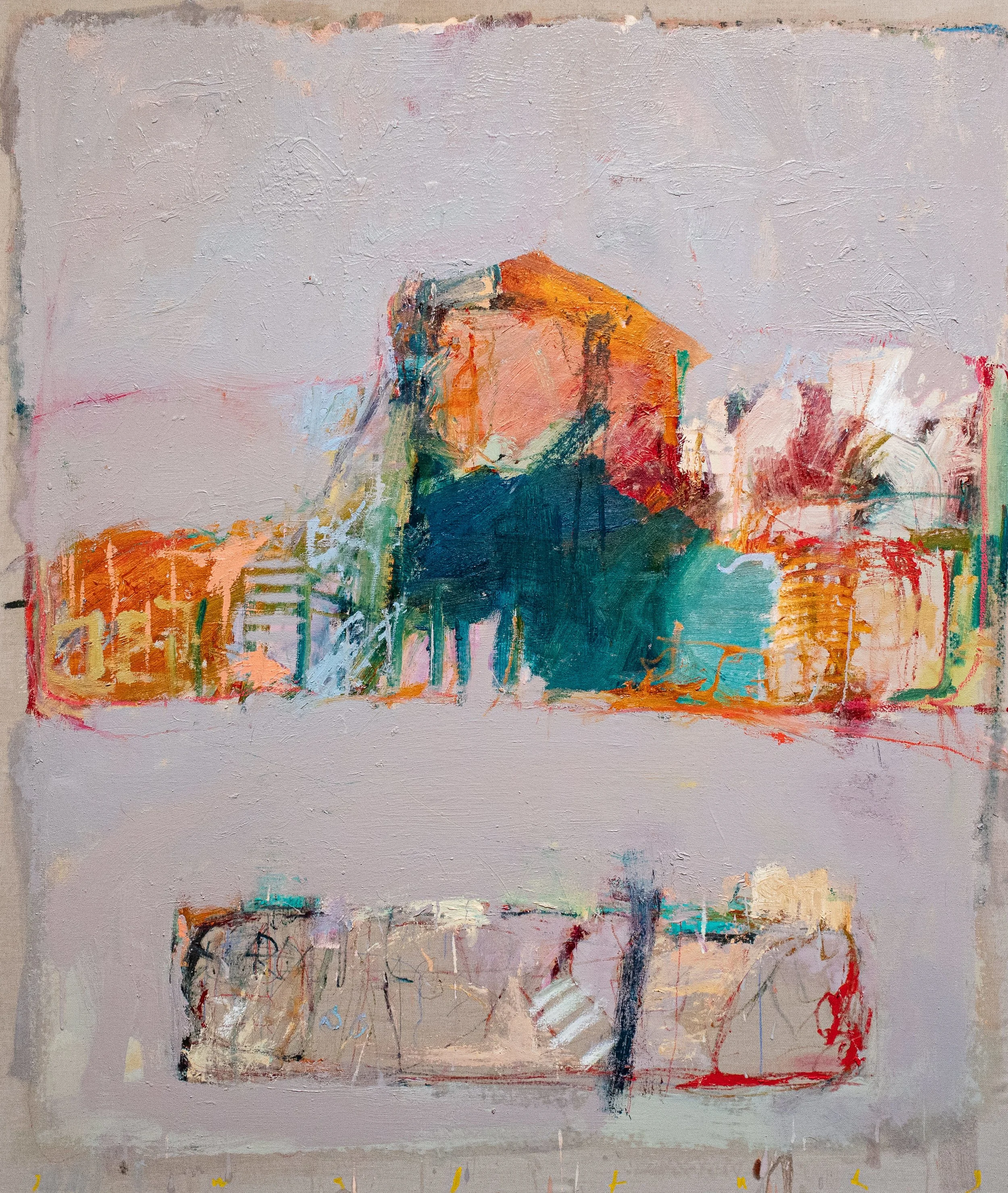 In All Seasons, 2024 , Oil on Linen , 65 x 55 x 1 1/2 in