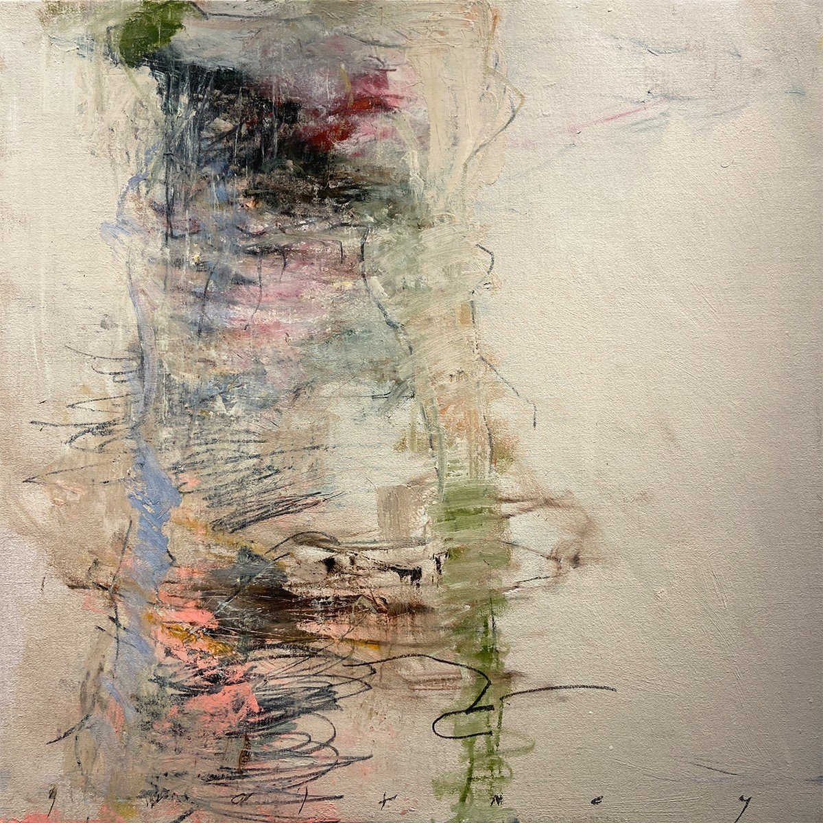 Liminal #5, 2021 , Oil on Linen on Panel,  24 in x 24 in x 2.5 in