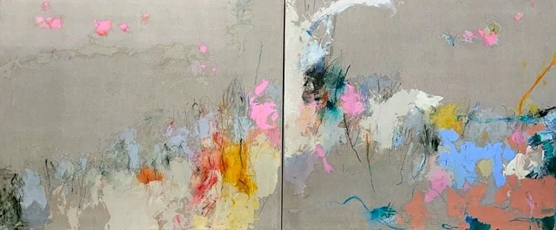 Howls Restrained by Decorum, 2021,  Oil on Linen,  57 x 130 x 2 in