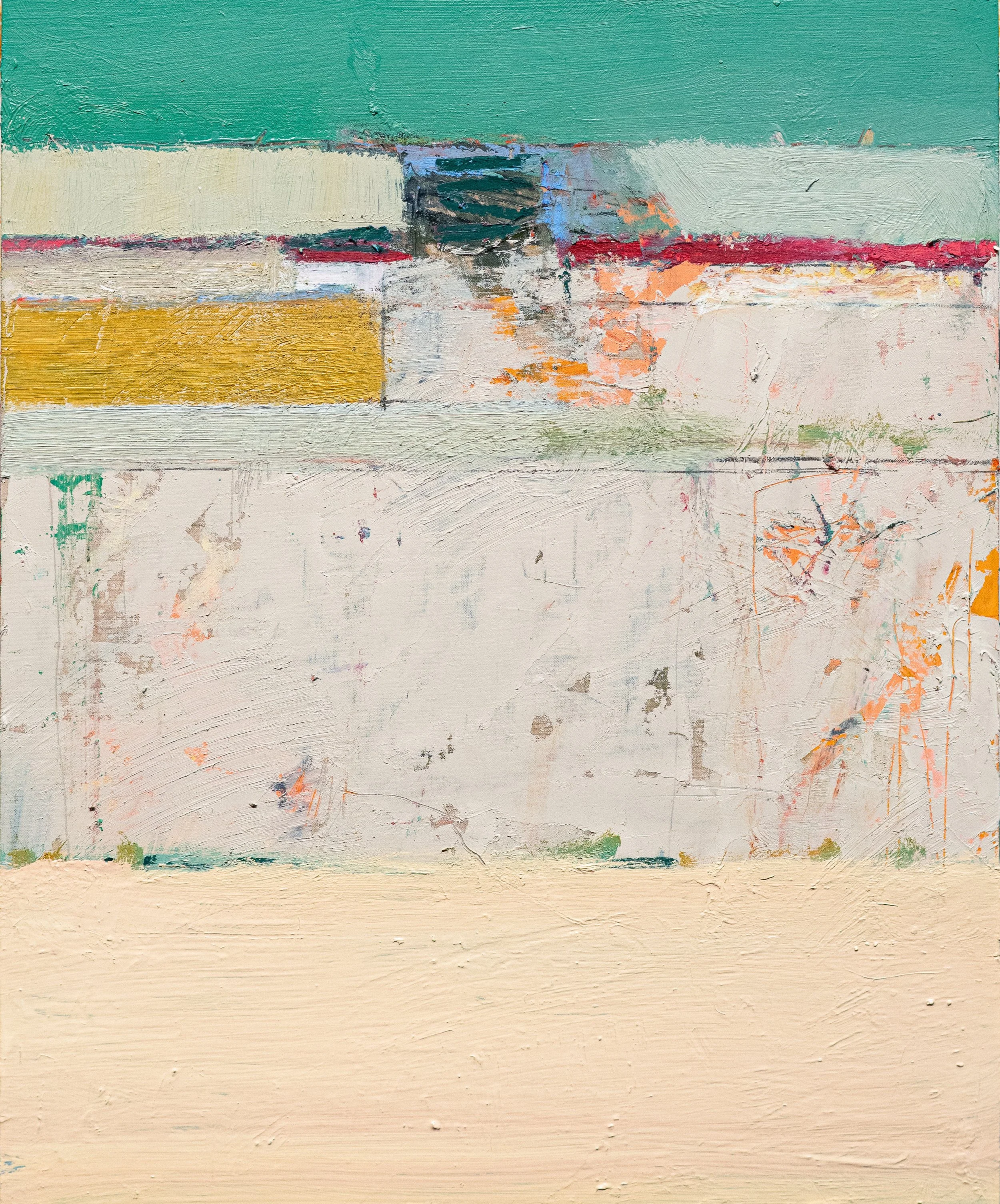 Elsewhere, Suite #4, 2024 , Oil on Linen,  17 x 14 x 2 1/4 in